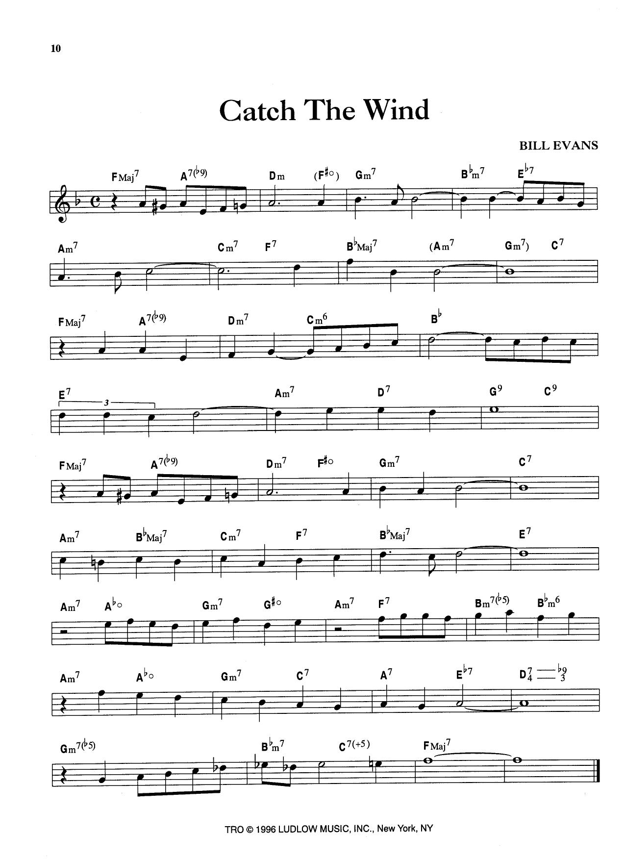 Catch The Wind — Bill Evans Catch The Wind — Bill Evans