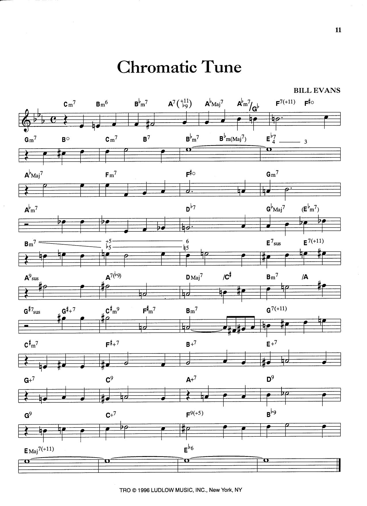 Chromatic Tune — Bill Evans Chromatic Tune — Bill Evans