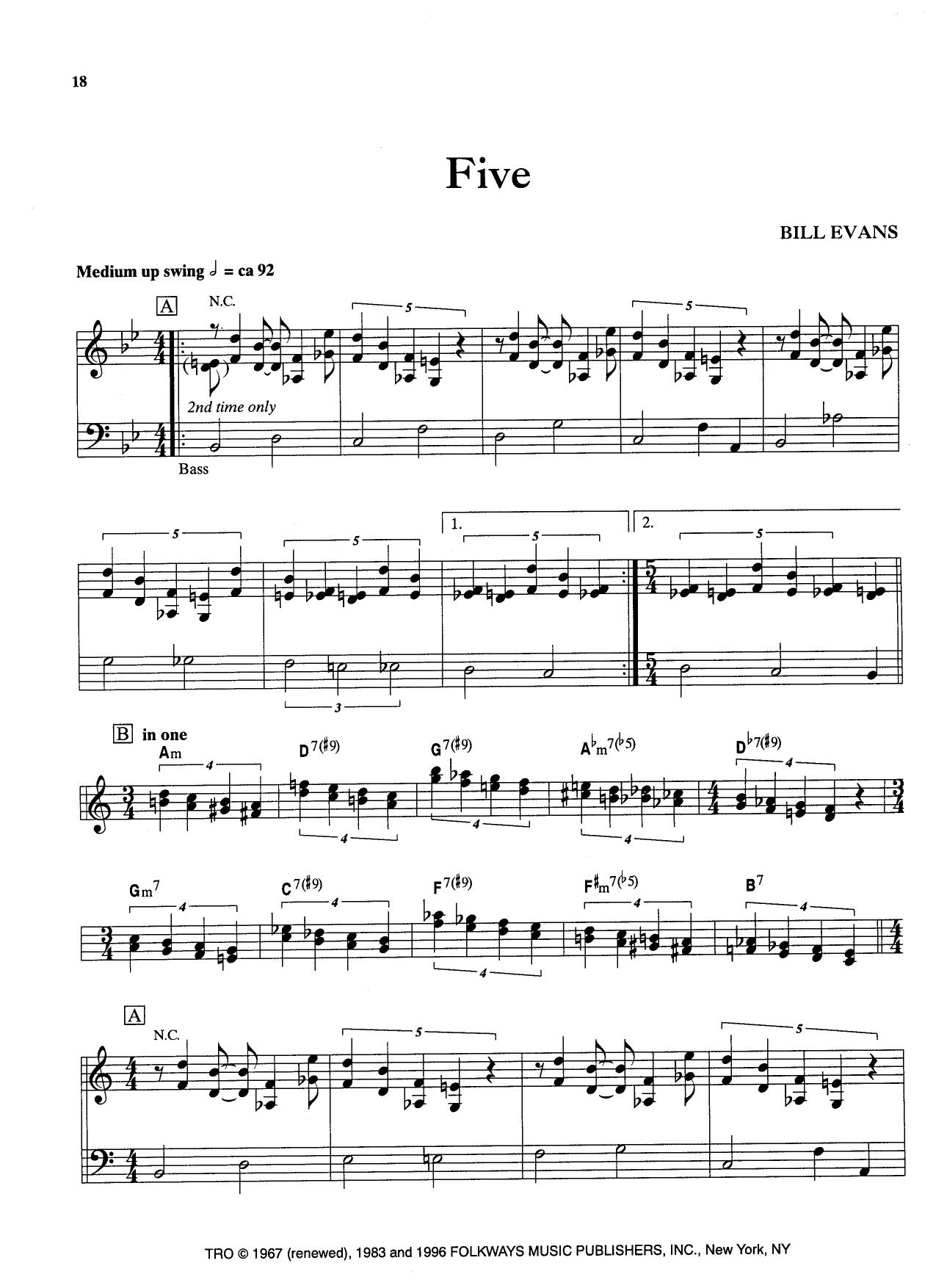 Five — Bill Evans Five — Bill Evans