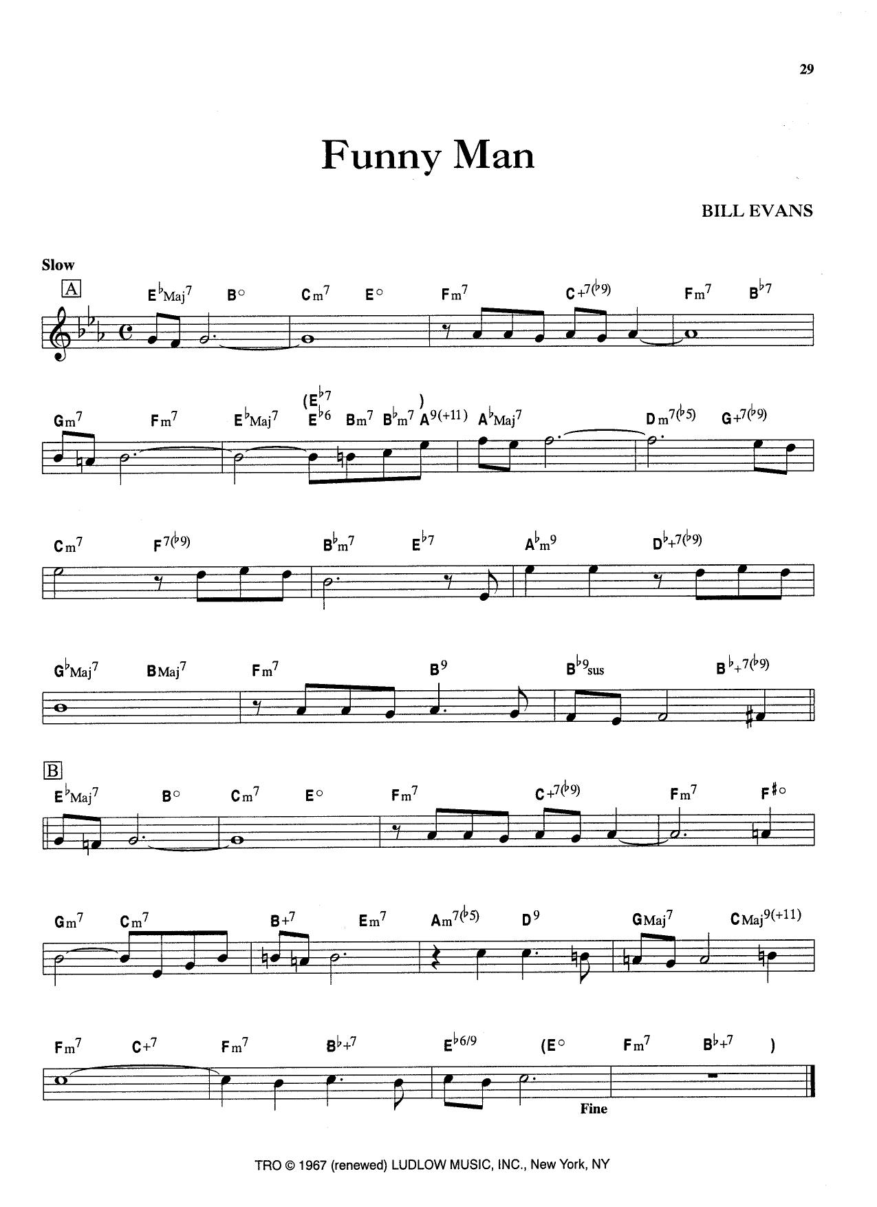 Funny Man — Bill Evans
