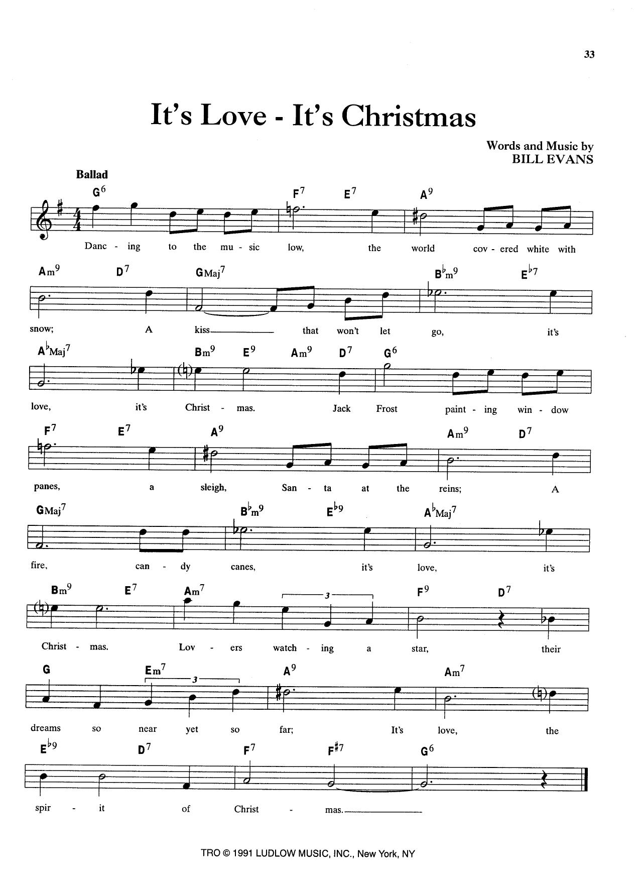 It's Love - It's Christmas — Bill Evans It's Love - It's Christmas — Bill Evans