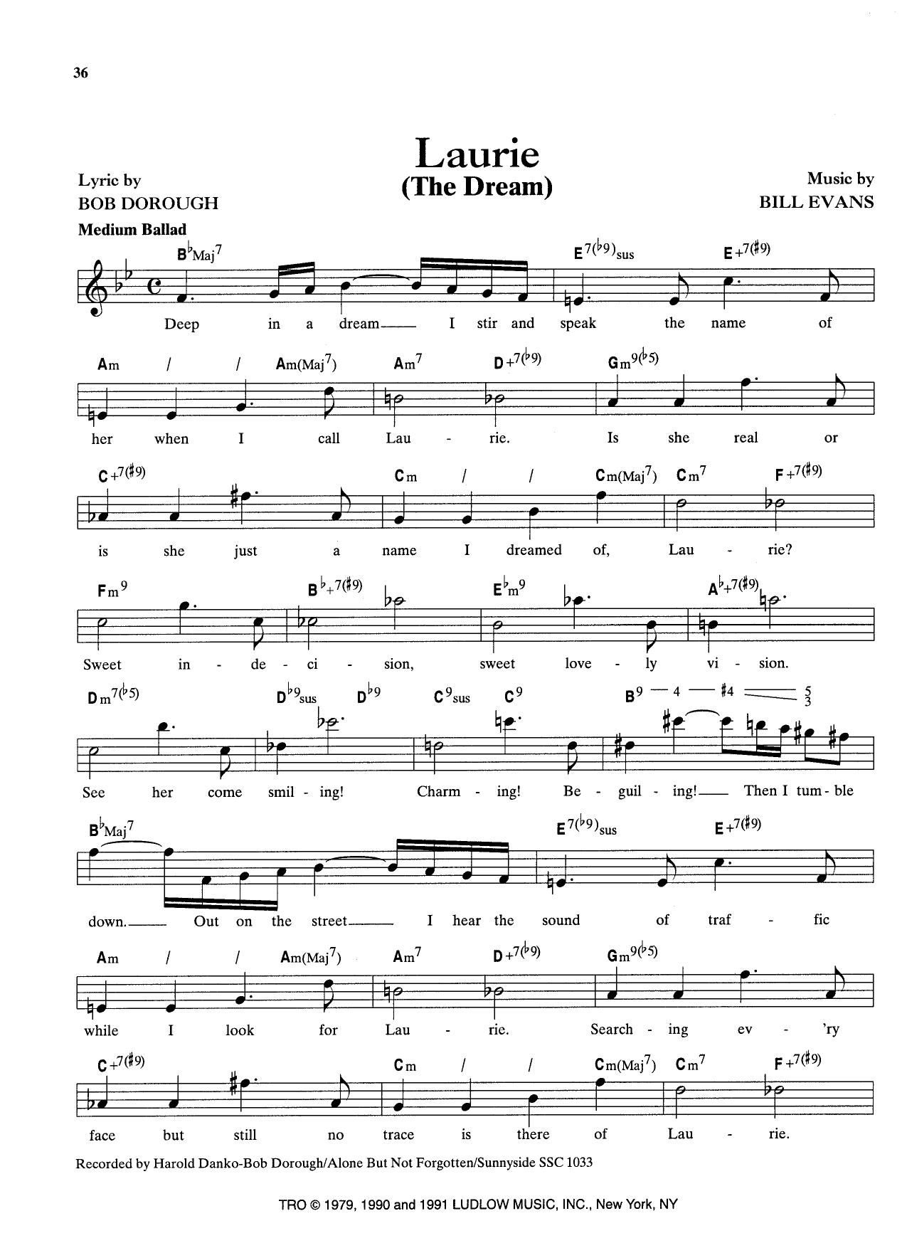 Laurie (The Dream) — B Dorough/Bill Evans Laurie (The Dream) — B Dorough/Bill Evans