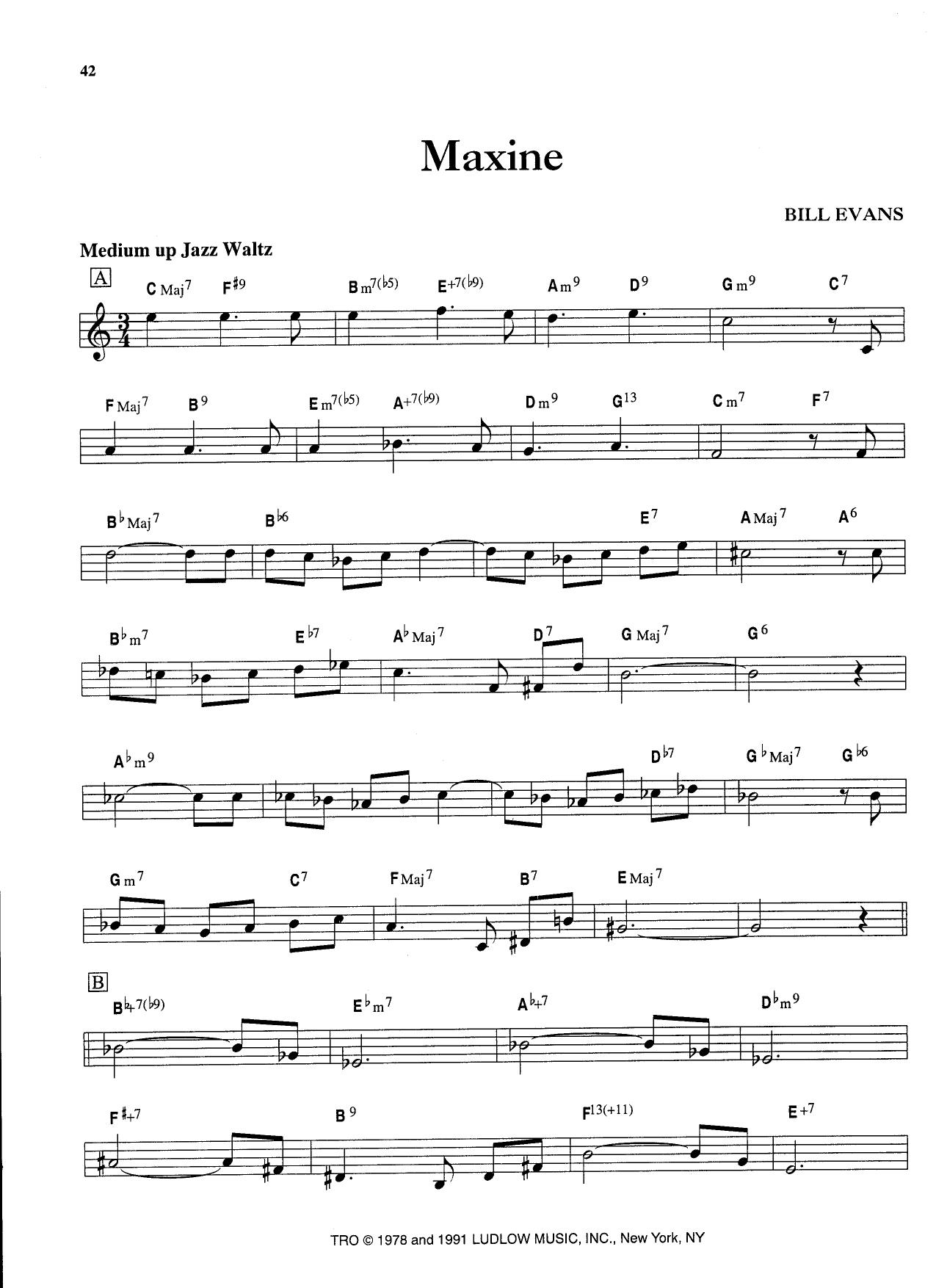 Maxine — Bill Evans Maxine — Bill Evans