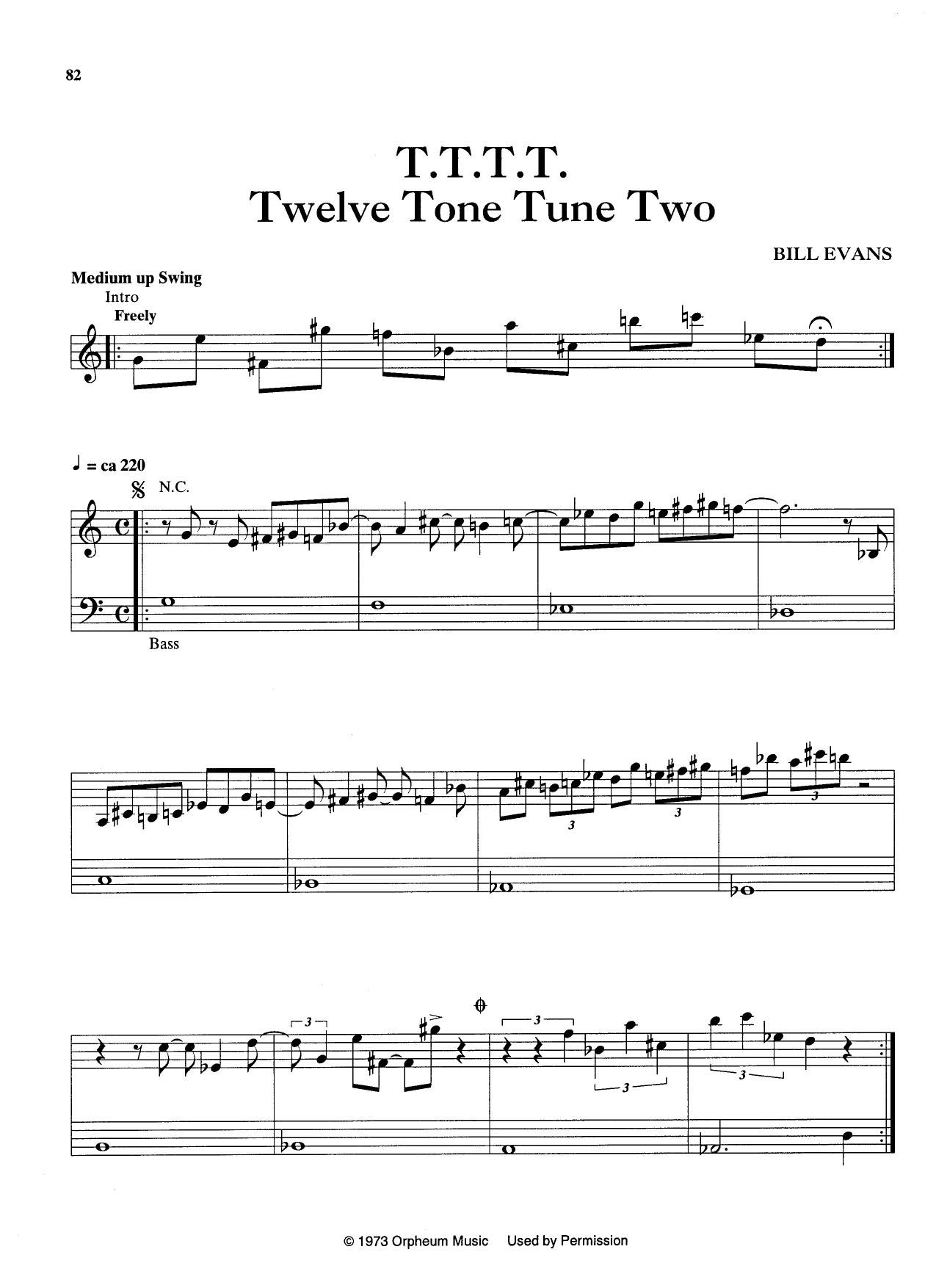 T.T.T.T. (Twelve Tone Tune Two) — Bill Evans T.T.T.T. (Twelve Tone Tune Two) — Bill Evans