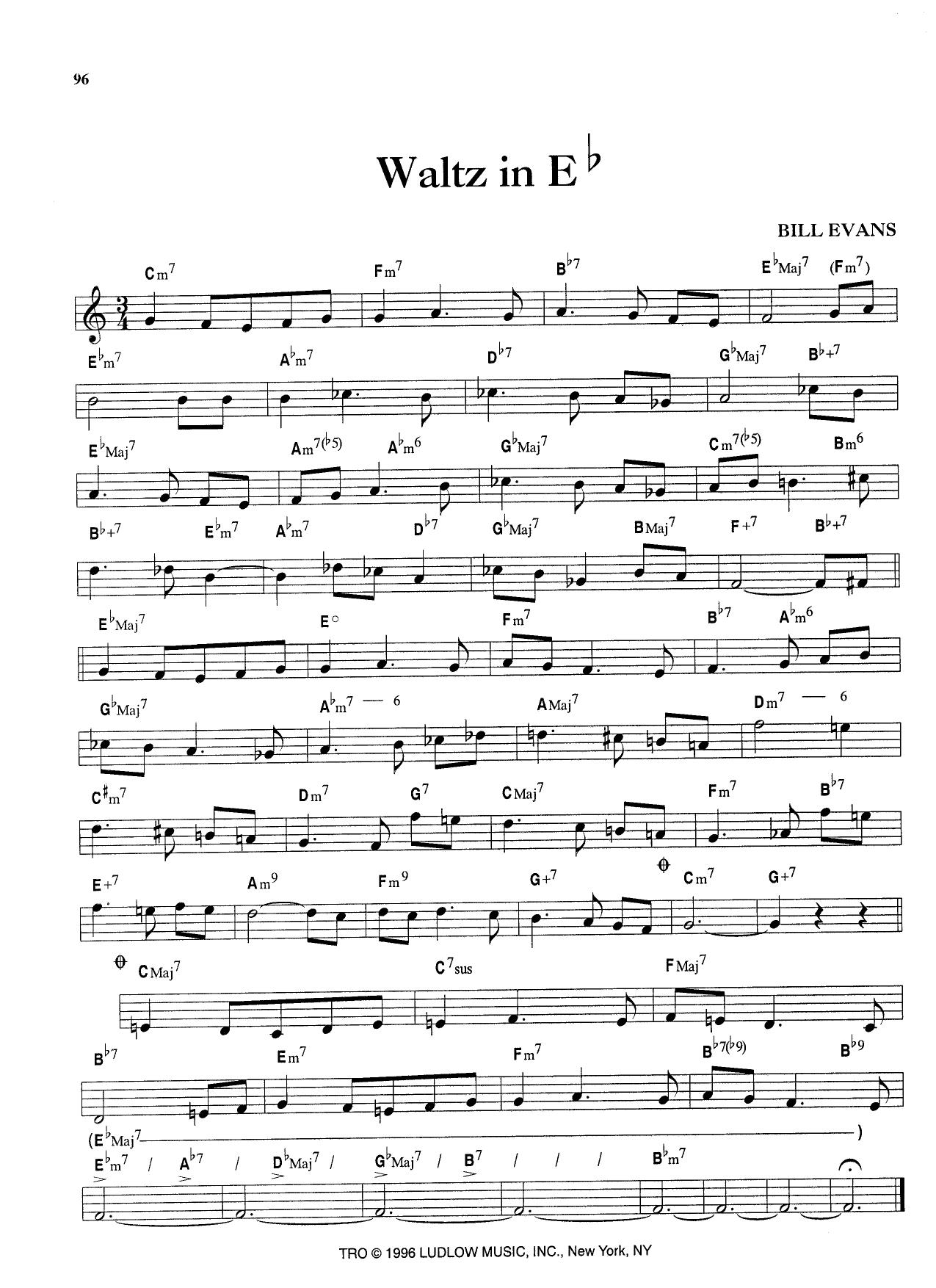 Waltz In Eb — Bill Evans