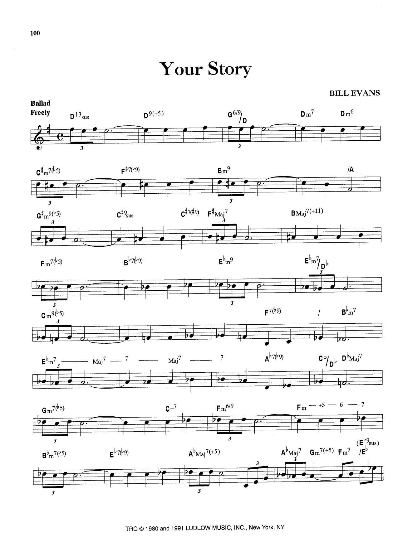 Your Story — Bill Evans Your Story — Bill Evans