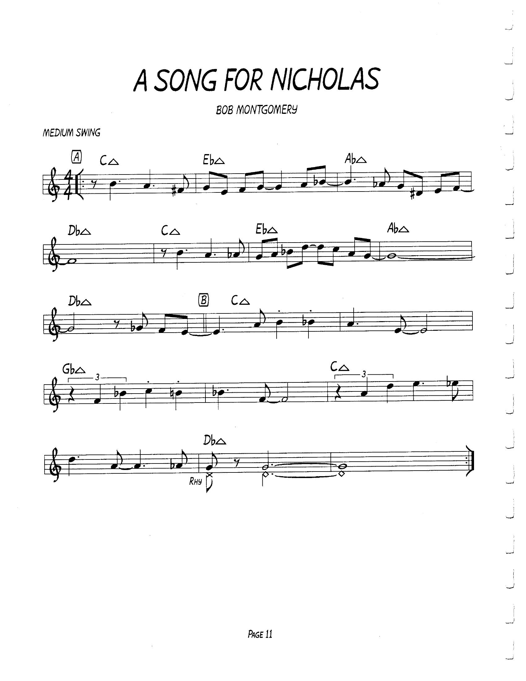 Song For Nicholas (A) Song For Nicholas (A)
