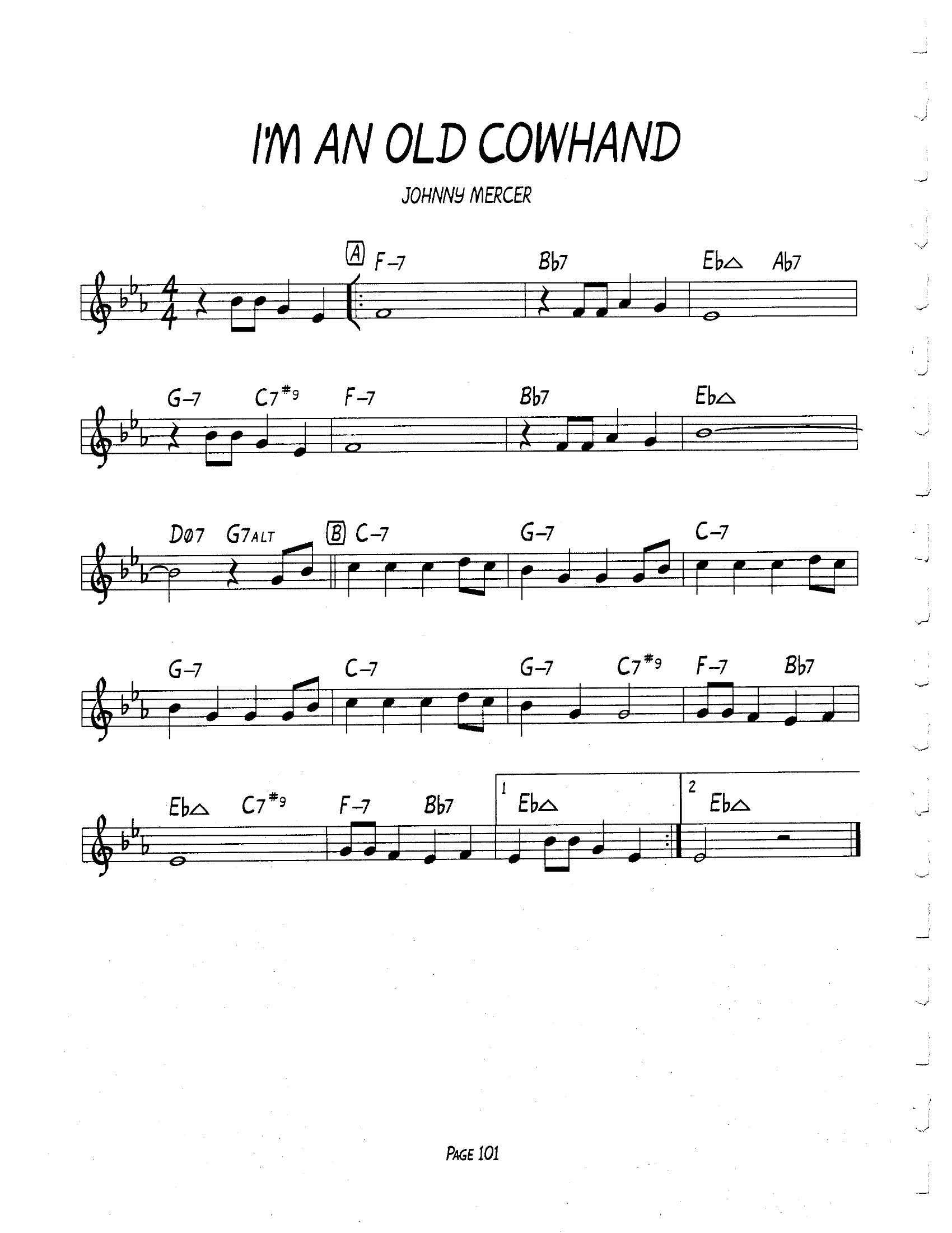 I'm An Old Cowhand I'm An Old Cowhand