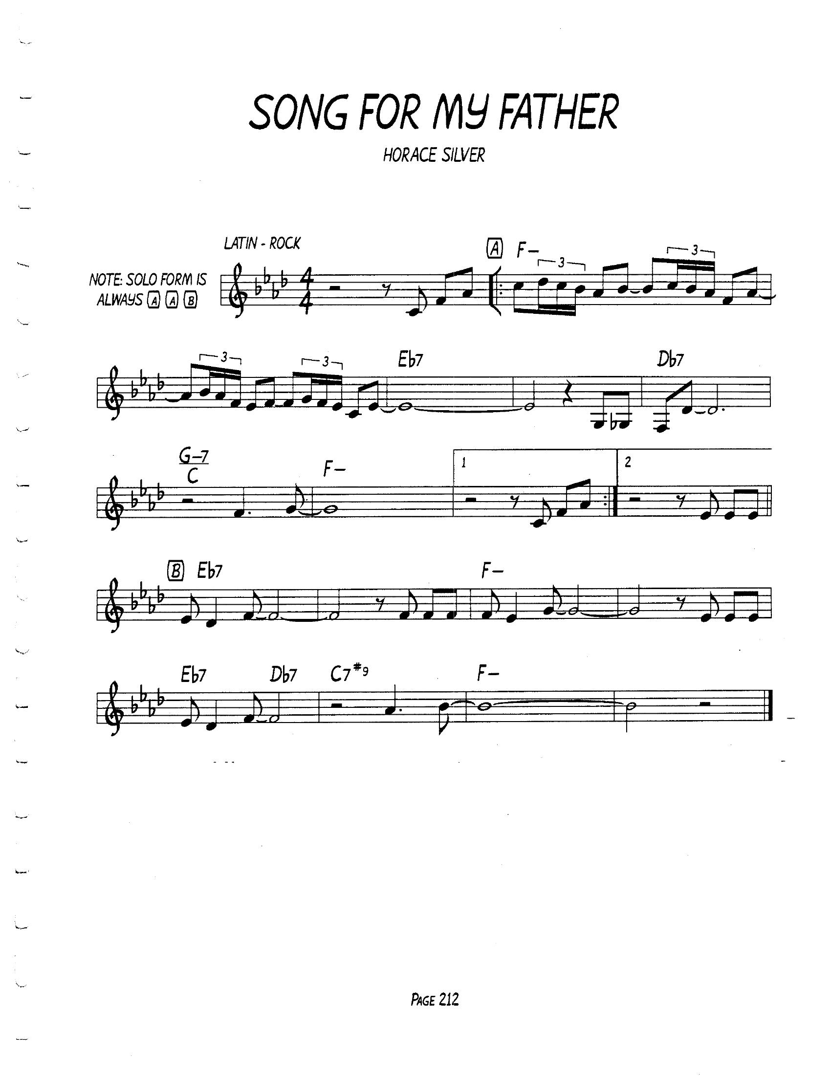 Song Fo My Father Song Fo My Father