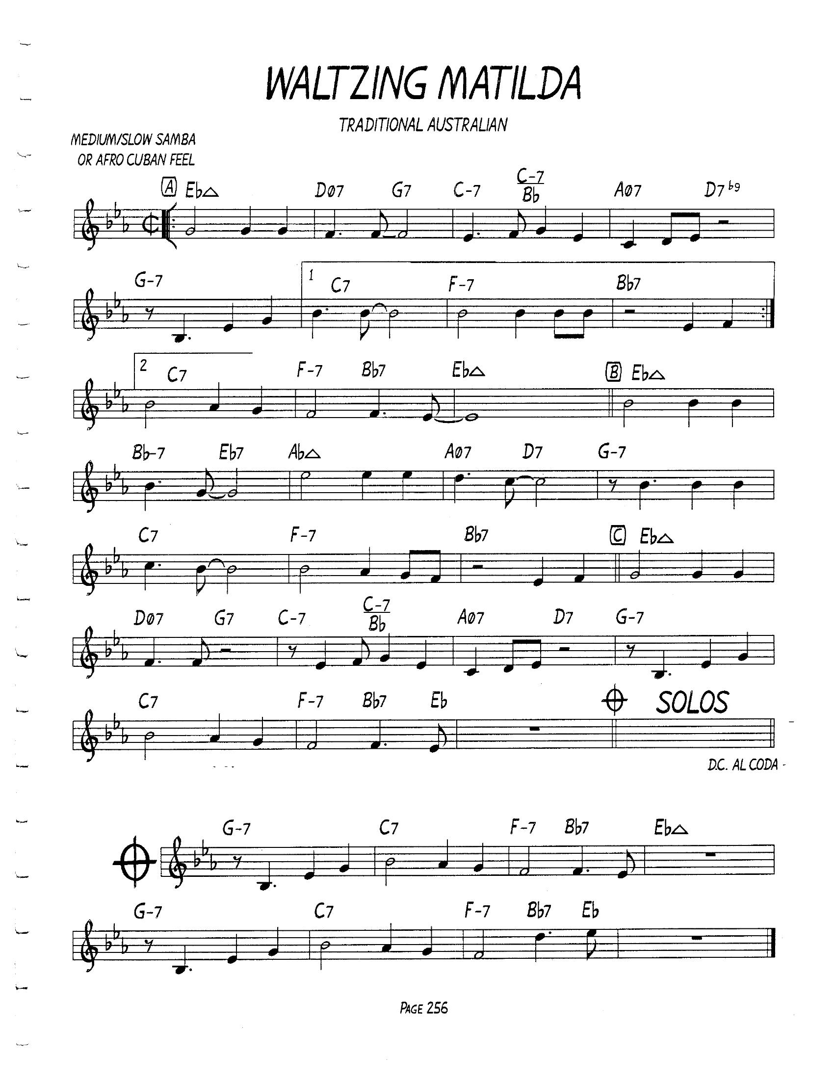 Waltzing Matilda Waltzing Matilda
