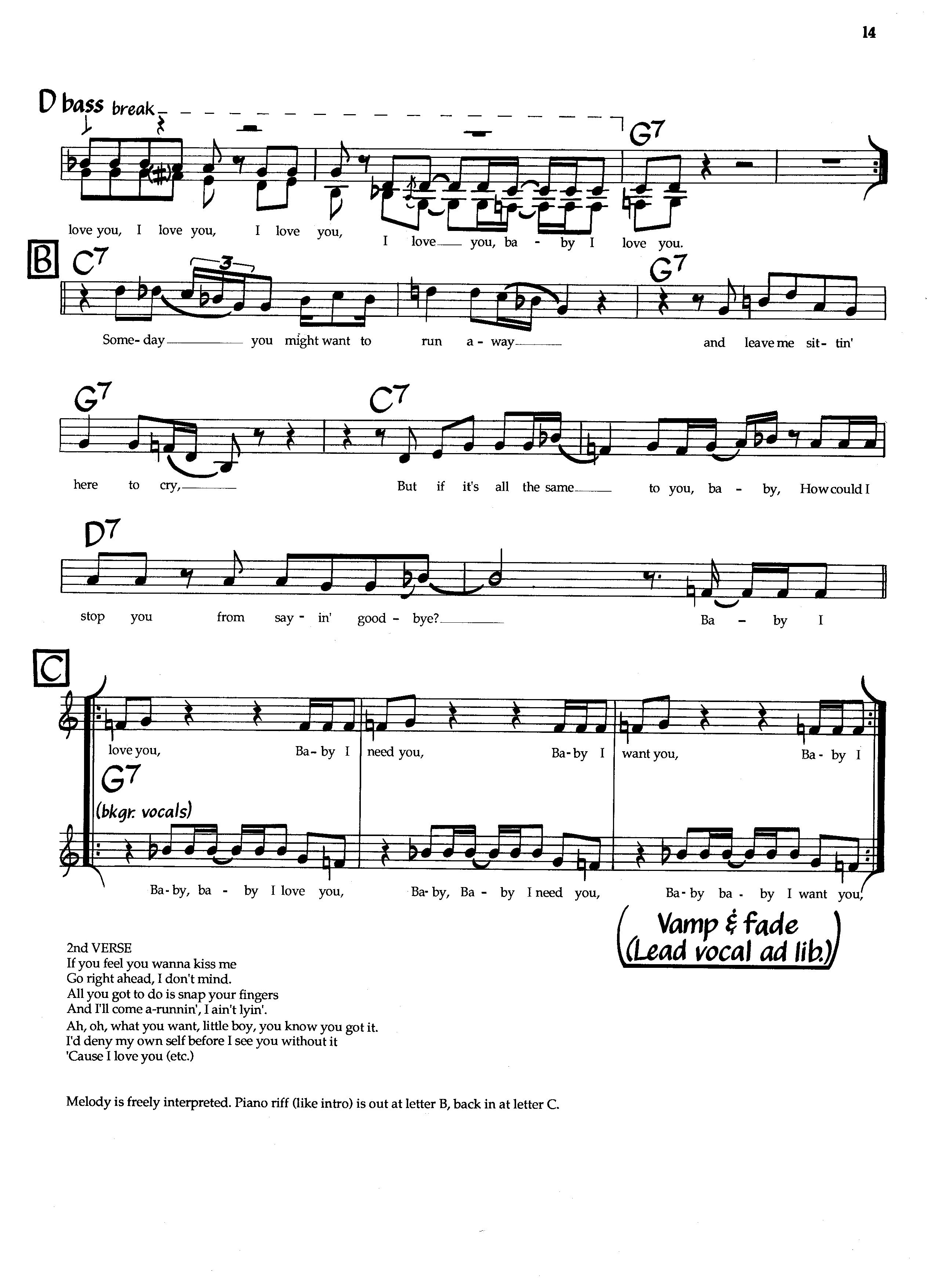 Baby, I Love You — Aretha Franklin Baby, I Love You — Aretha Franklin