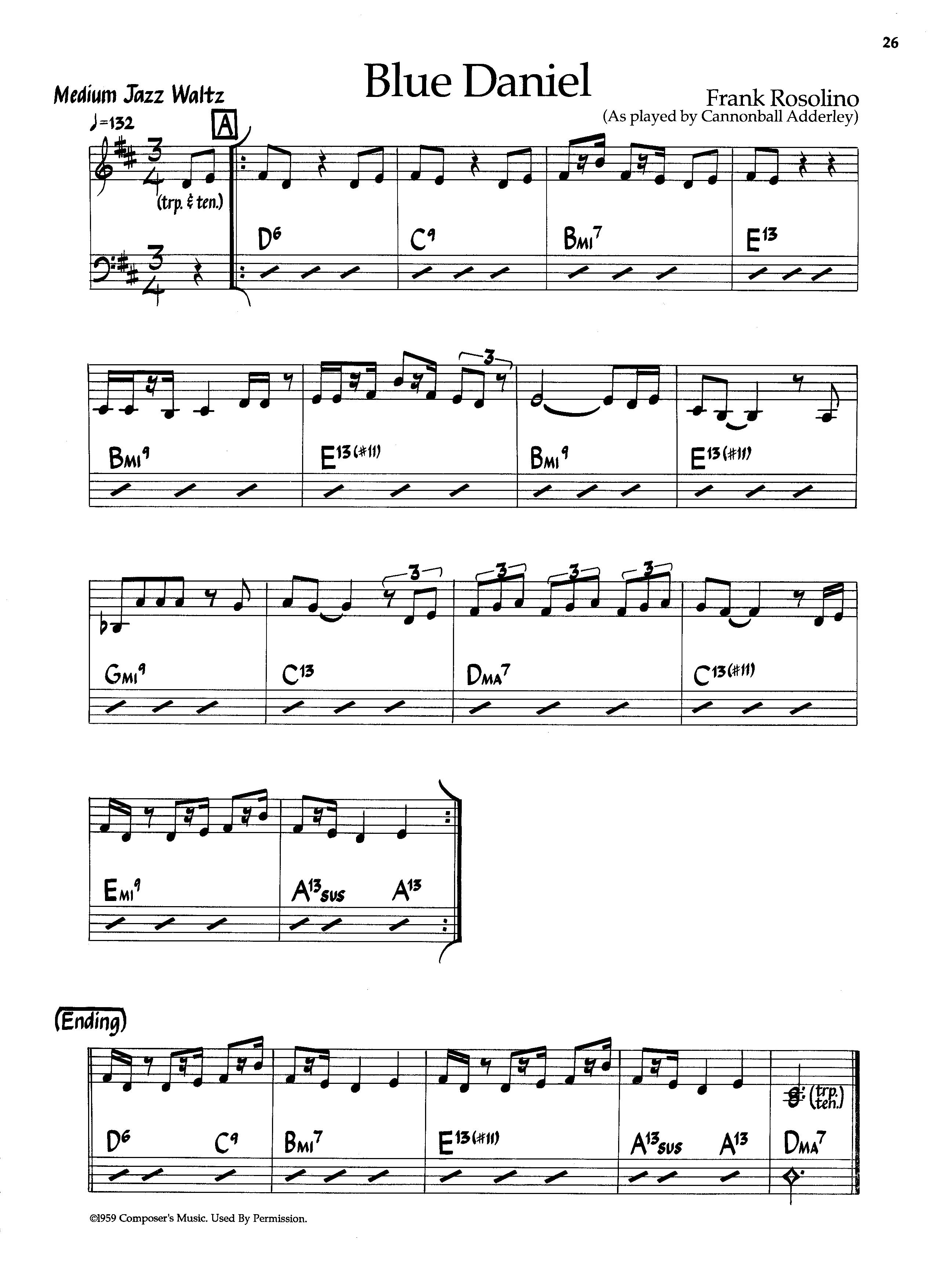 Blue Daniel — Cannonball Adderley Blue Daniel — Cannonball Adderley