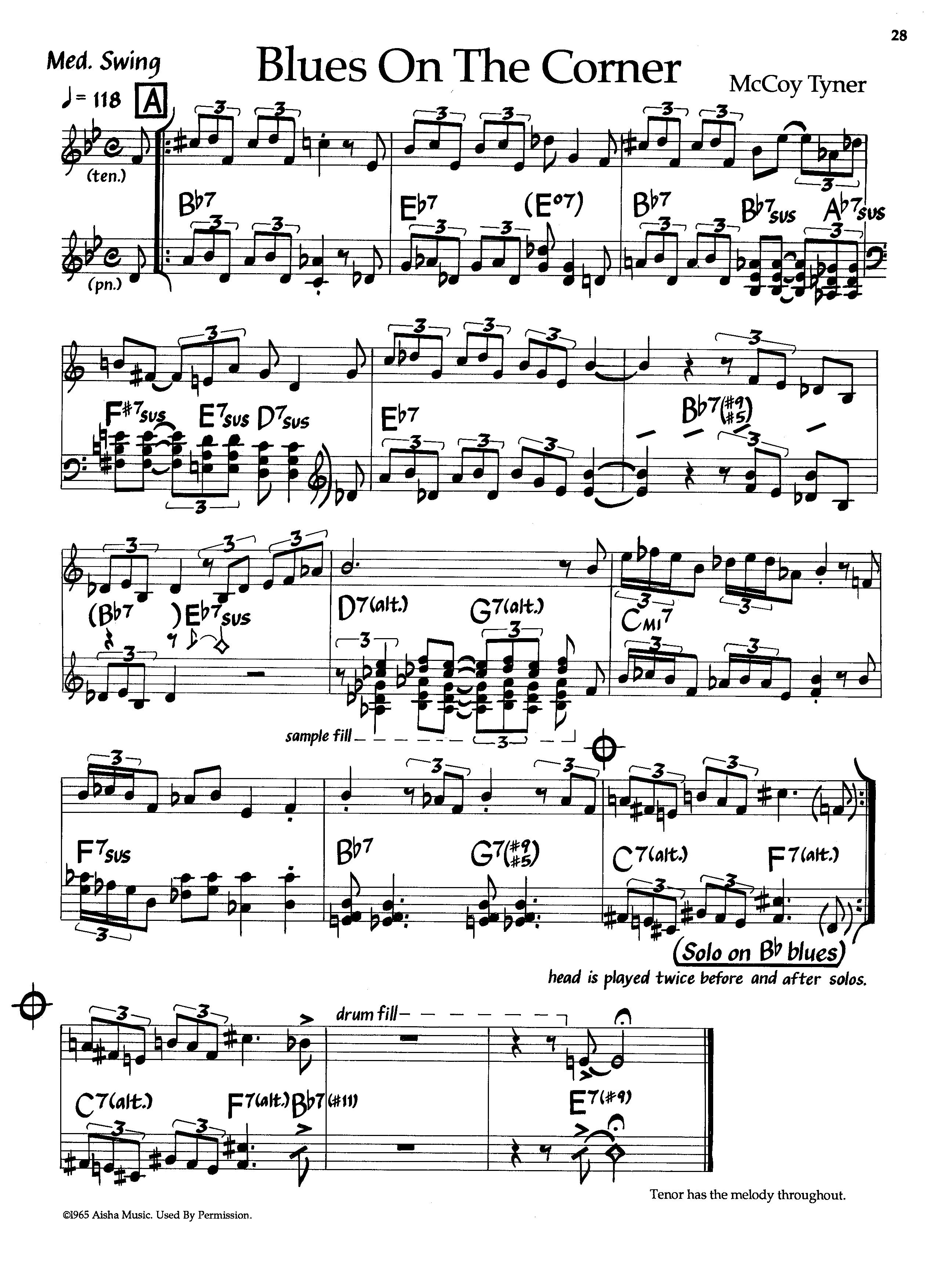 Blues On The Corner — Mccoy Tyner Blues On The Corner — Mccoy Tyner