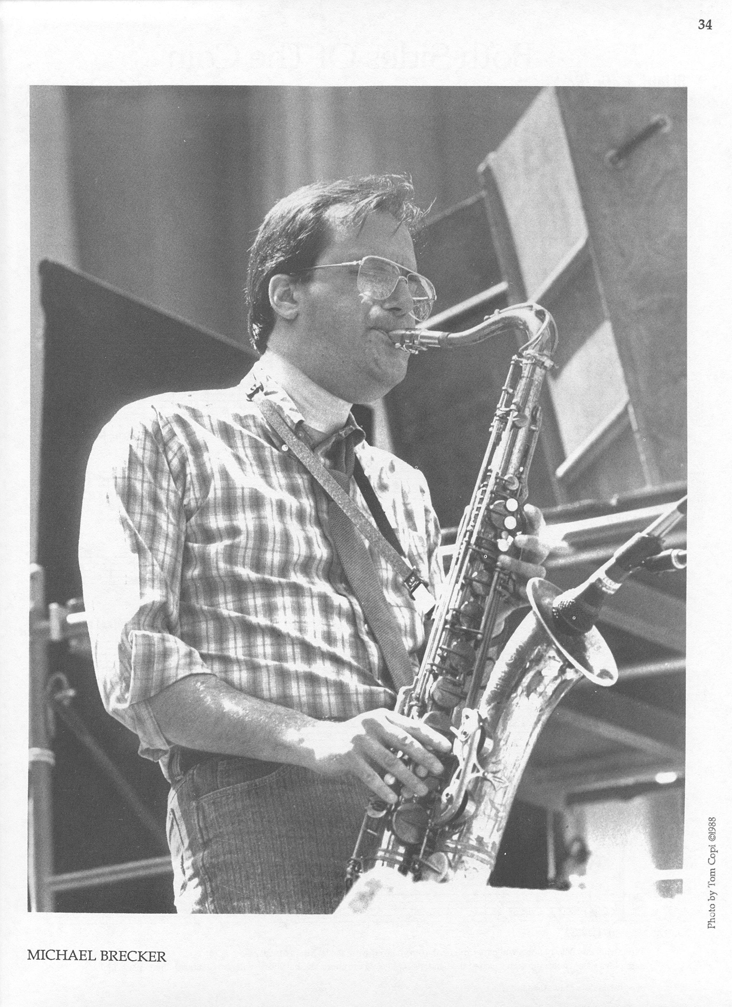 Photo of musicians — Michael Brecker Photo of musicians — Michael Brecker
