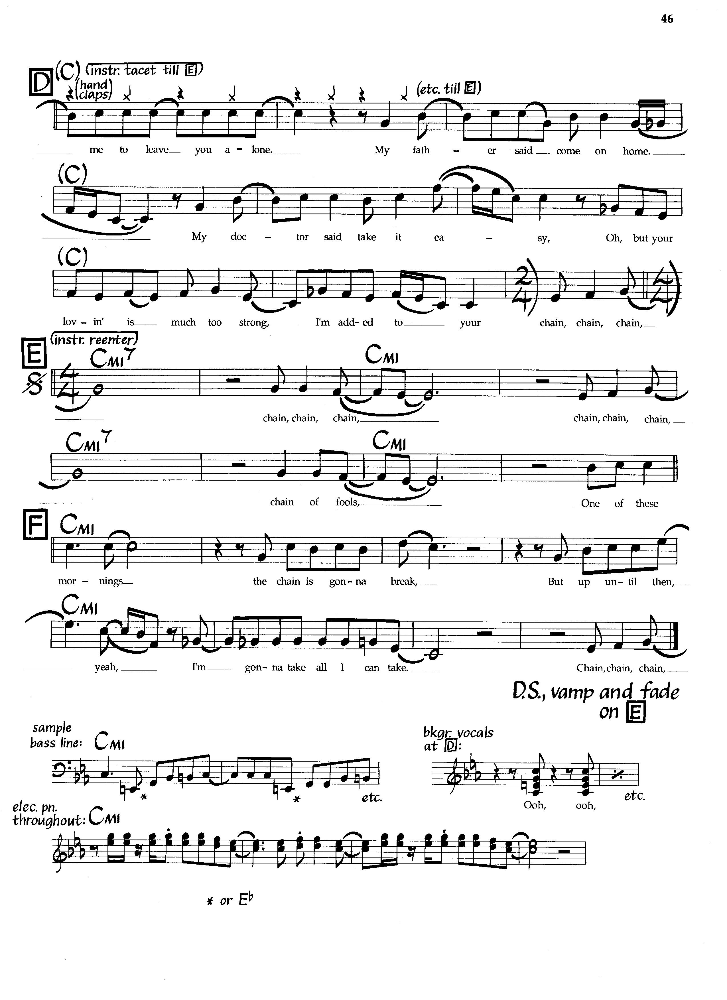 Chain Of Fools — Aretha Franklin Chain Of Fools — Aretha Franklin