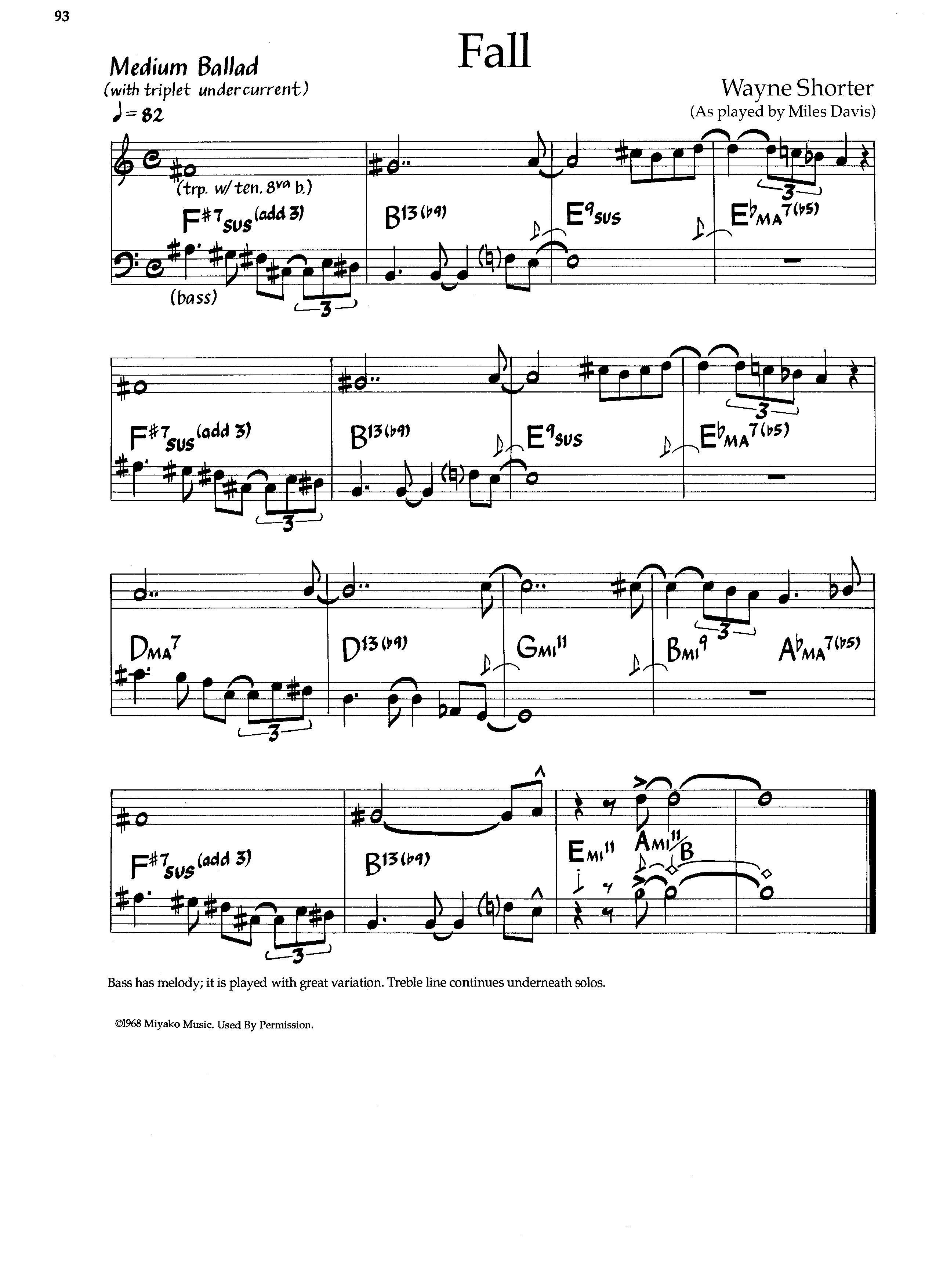 Fall — Miles Davis Fall — Miles Davis