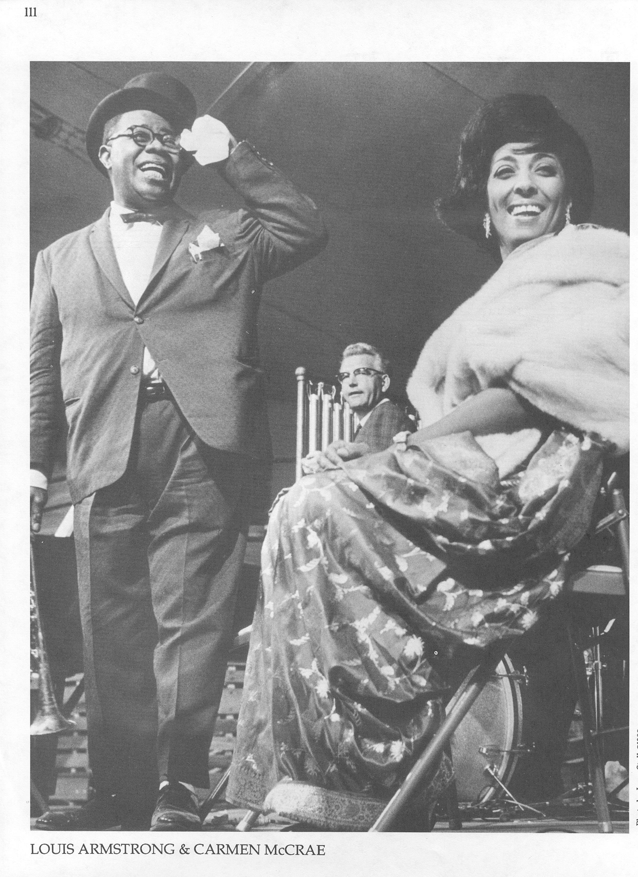 Photo of musicians — Louis Armstrong & Carmen McCRae Photo of musicians — Louis Armstrong & Carmen McCRae