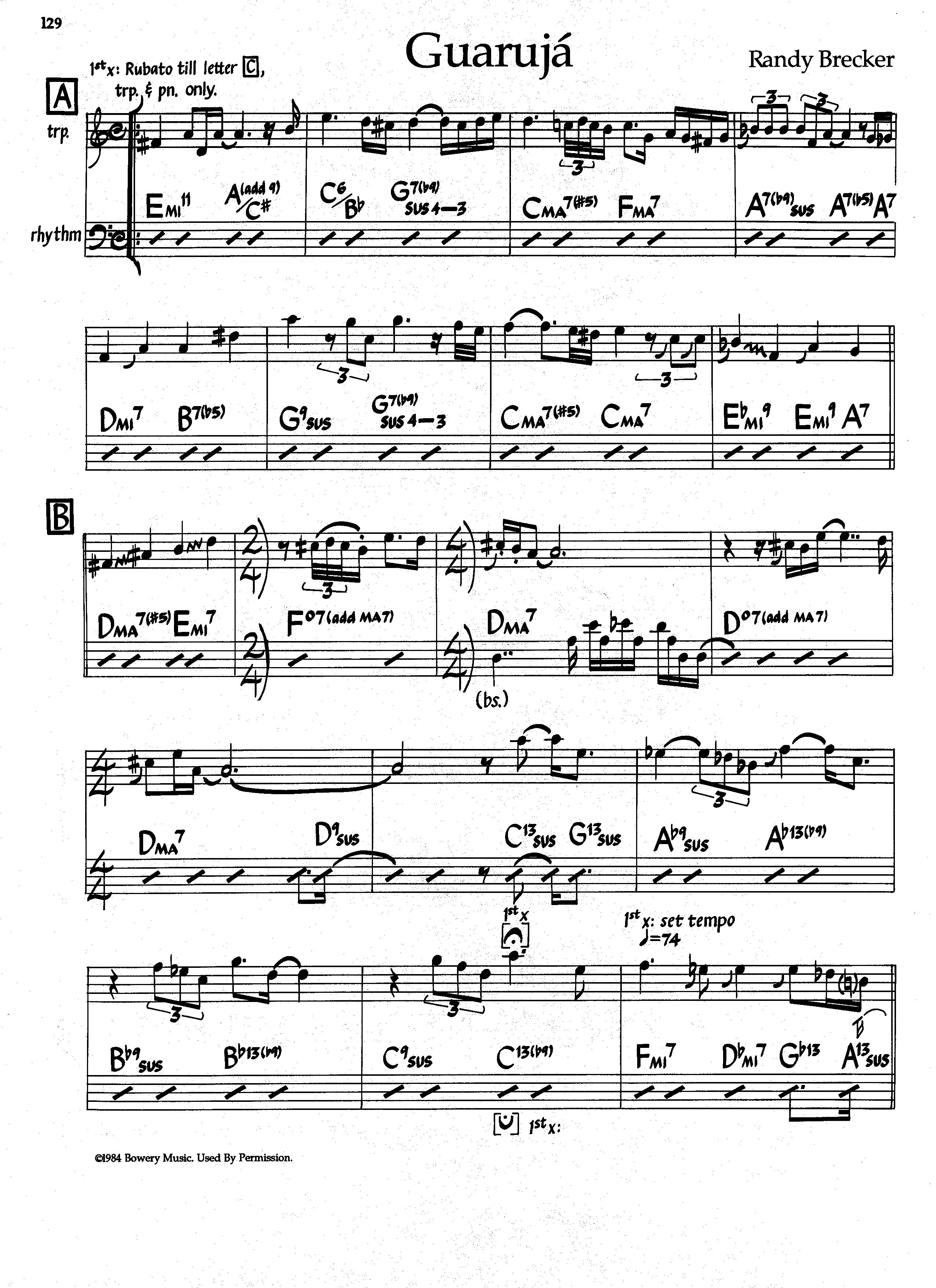 Guaruja — Randy Brecker & Elaine Elias Guaruja — Randy Brecker & Elaine Elias