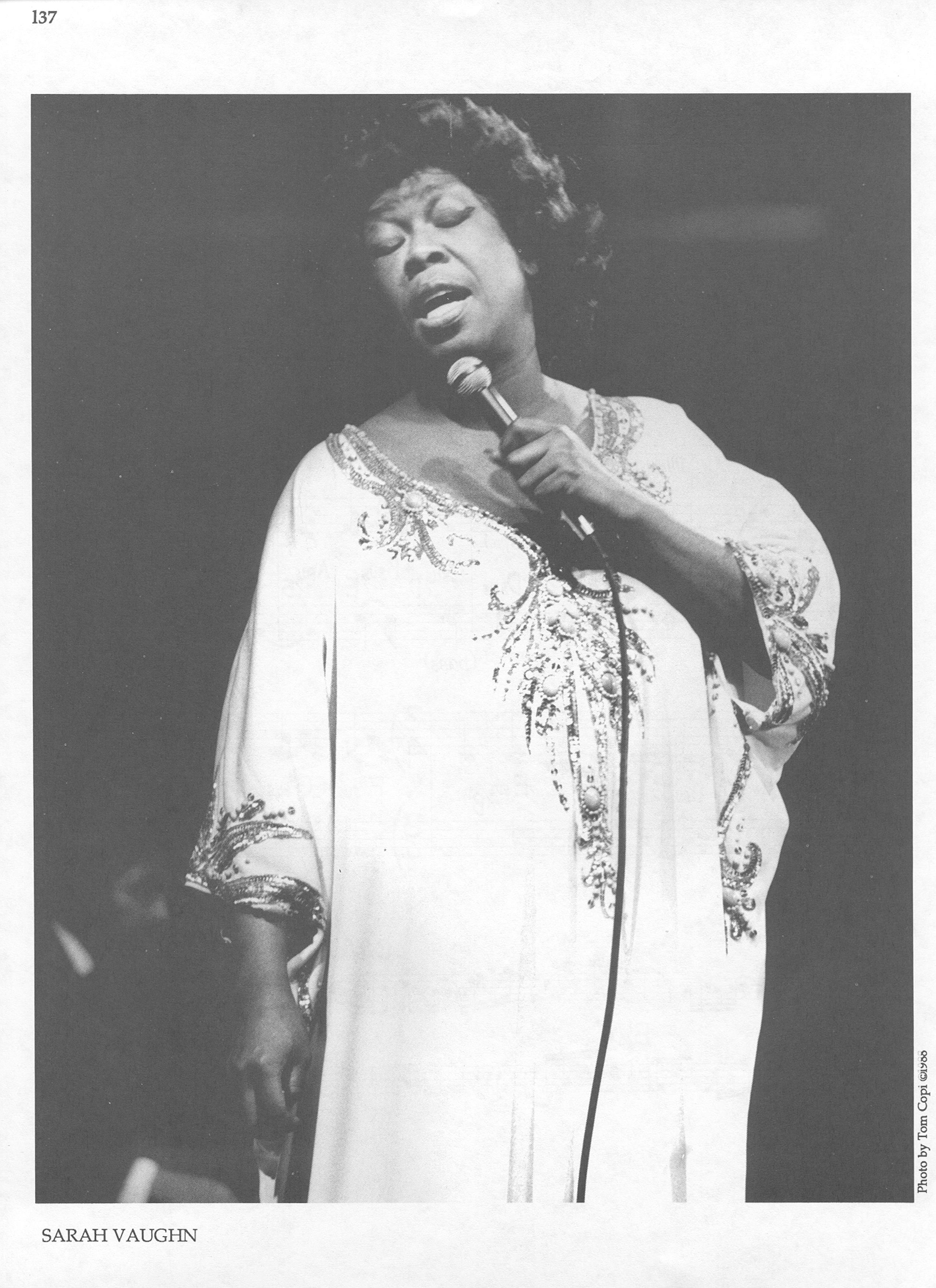 Photo of musicians — Sarah Vaughan Photo of musicians — Sarah Vaughan