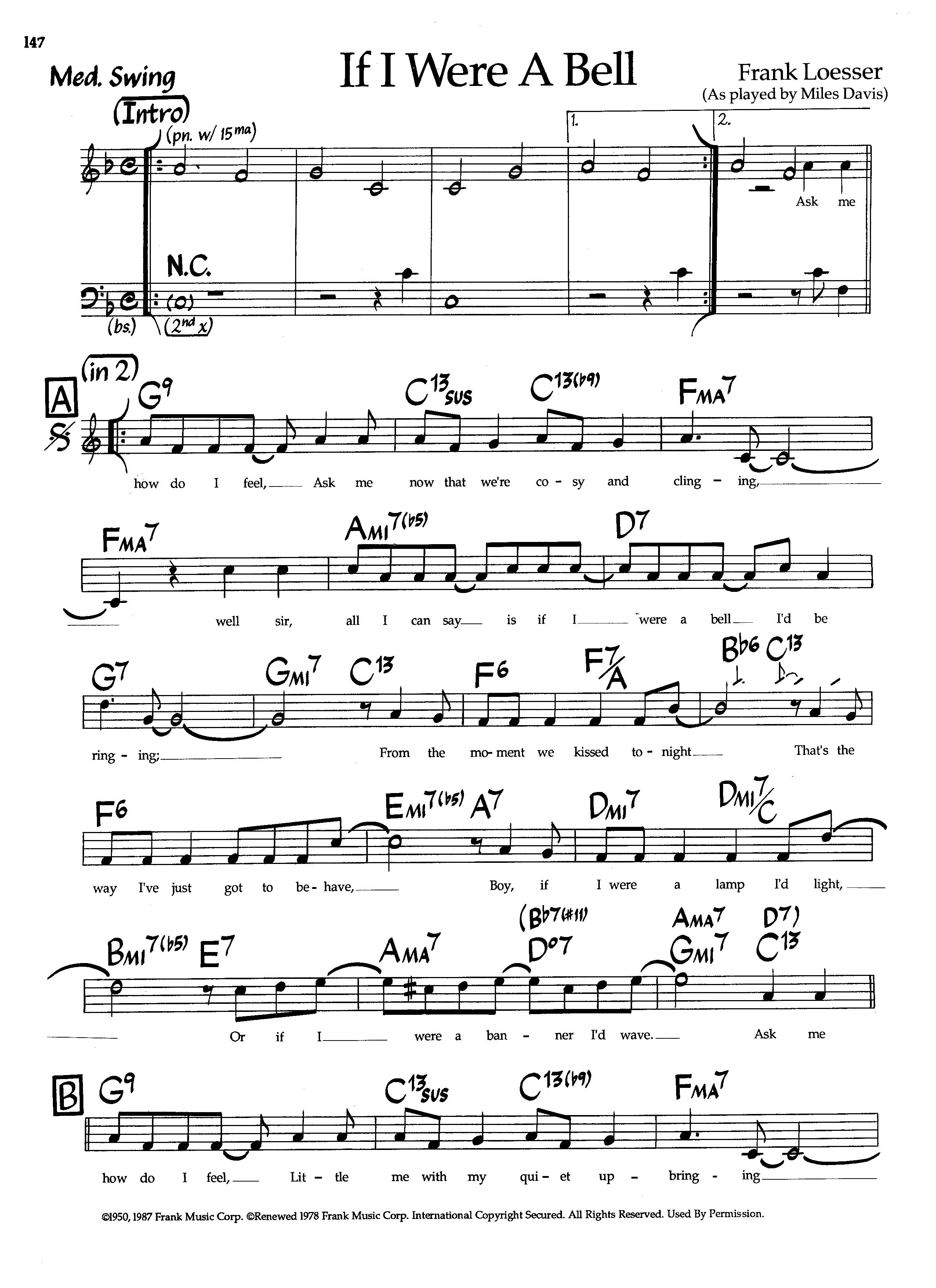 If I Were A Bell — Miles Davis If I Were A Bell — Miles Davis