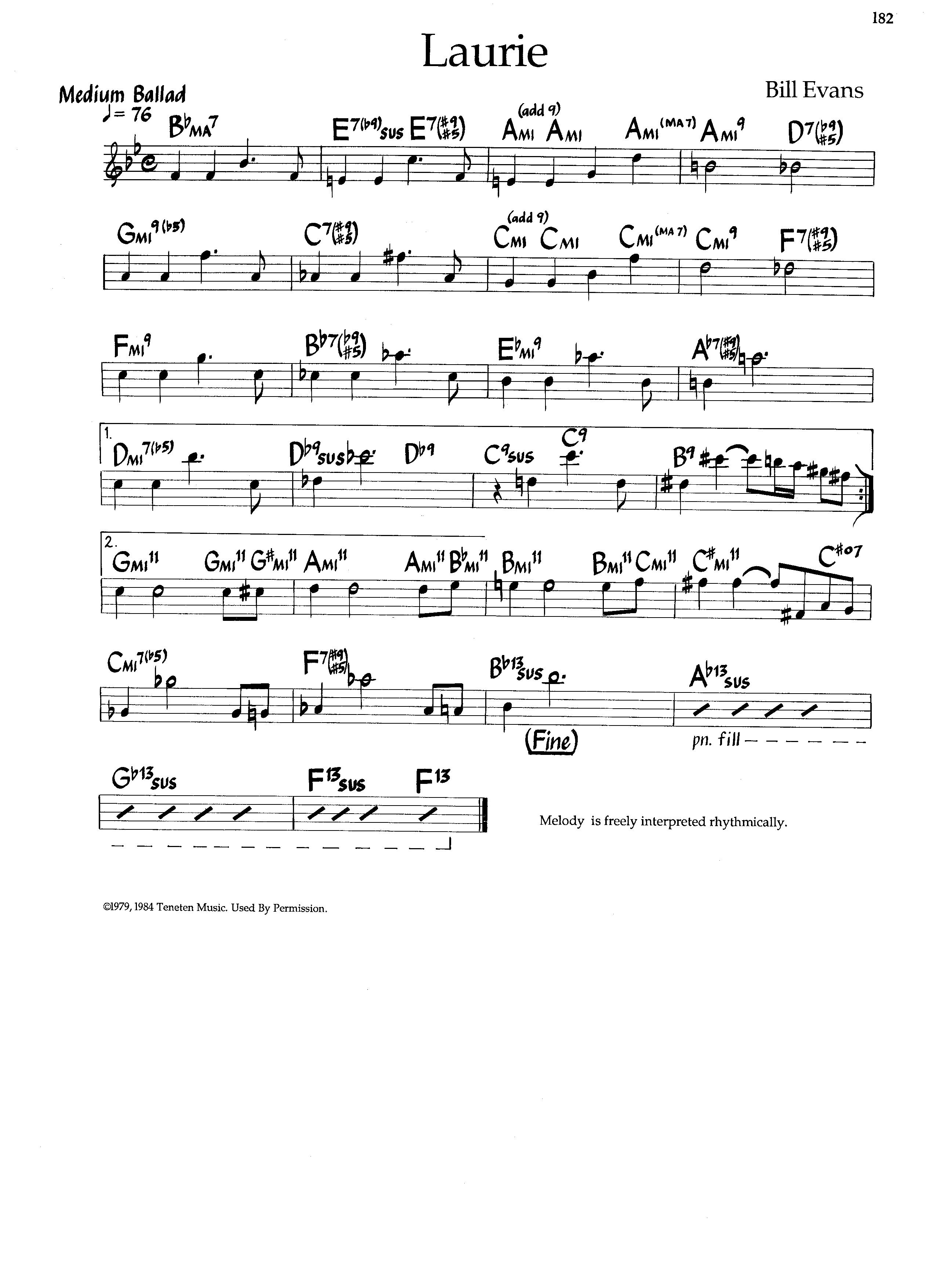 Laurie — Bill Evans Laurie — Bill Evans