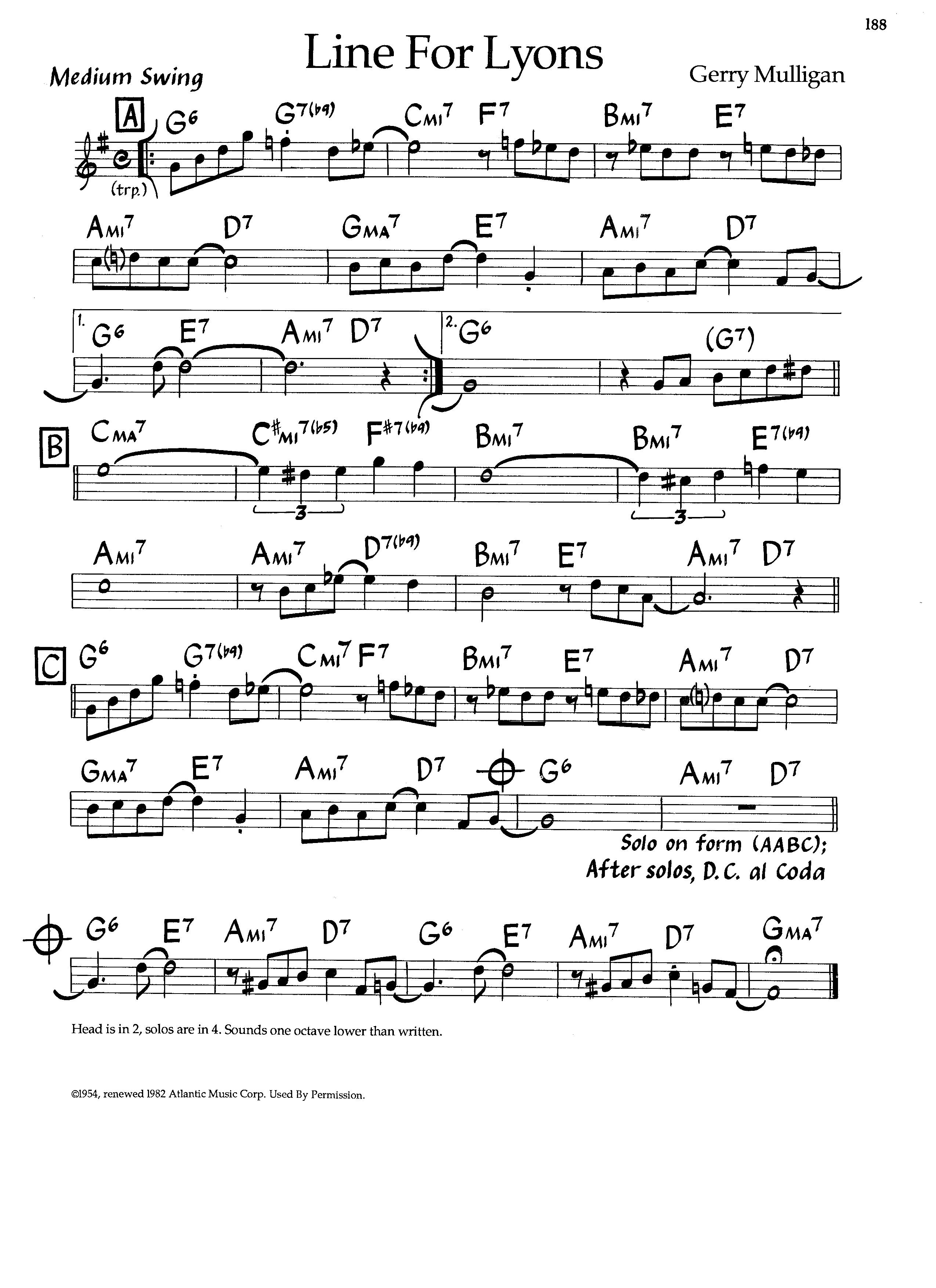 Line For Lyons — Gerry Mulligan Line For Lyons — Gerry Mulligan