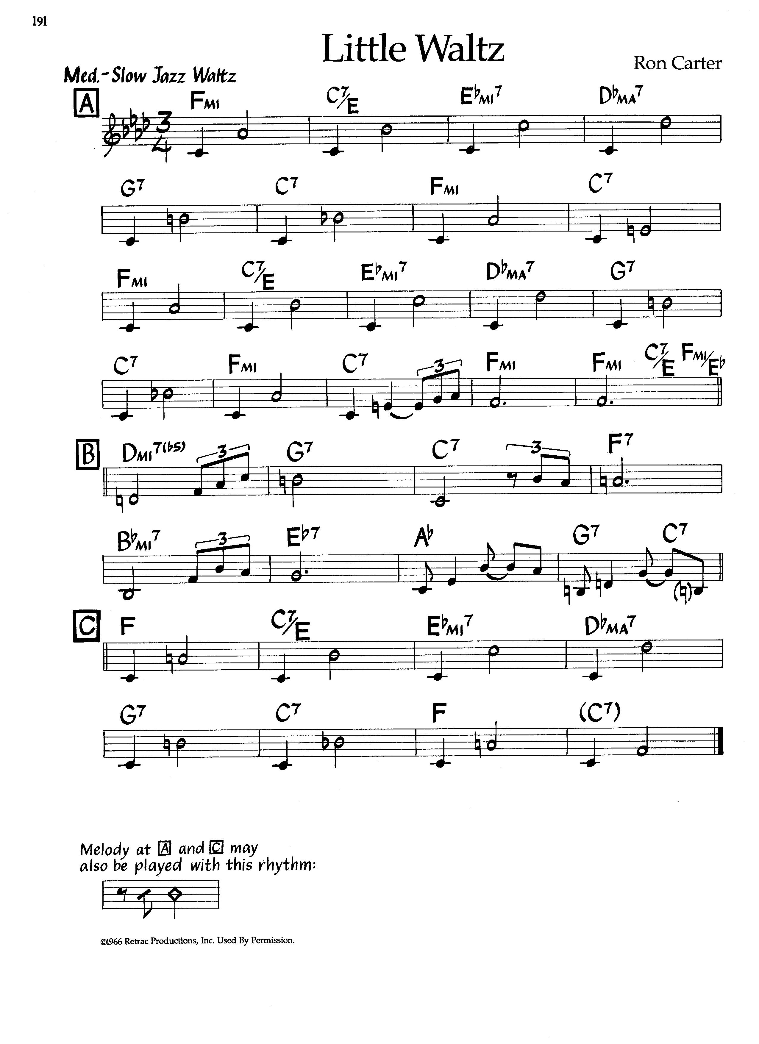 Little Waltz — Ron Carter