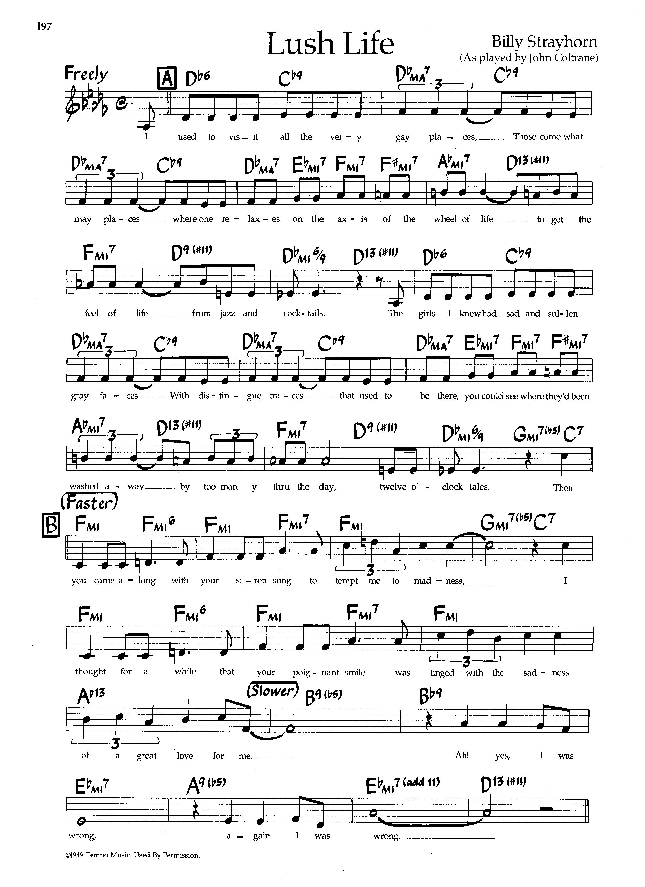 Lush Life — John Coltrane Lush Life — John Coltrane