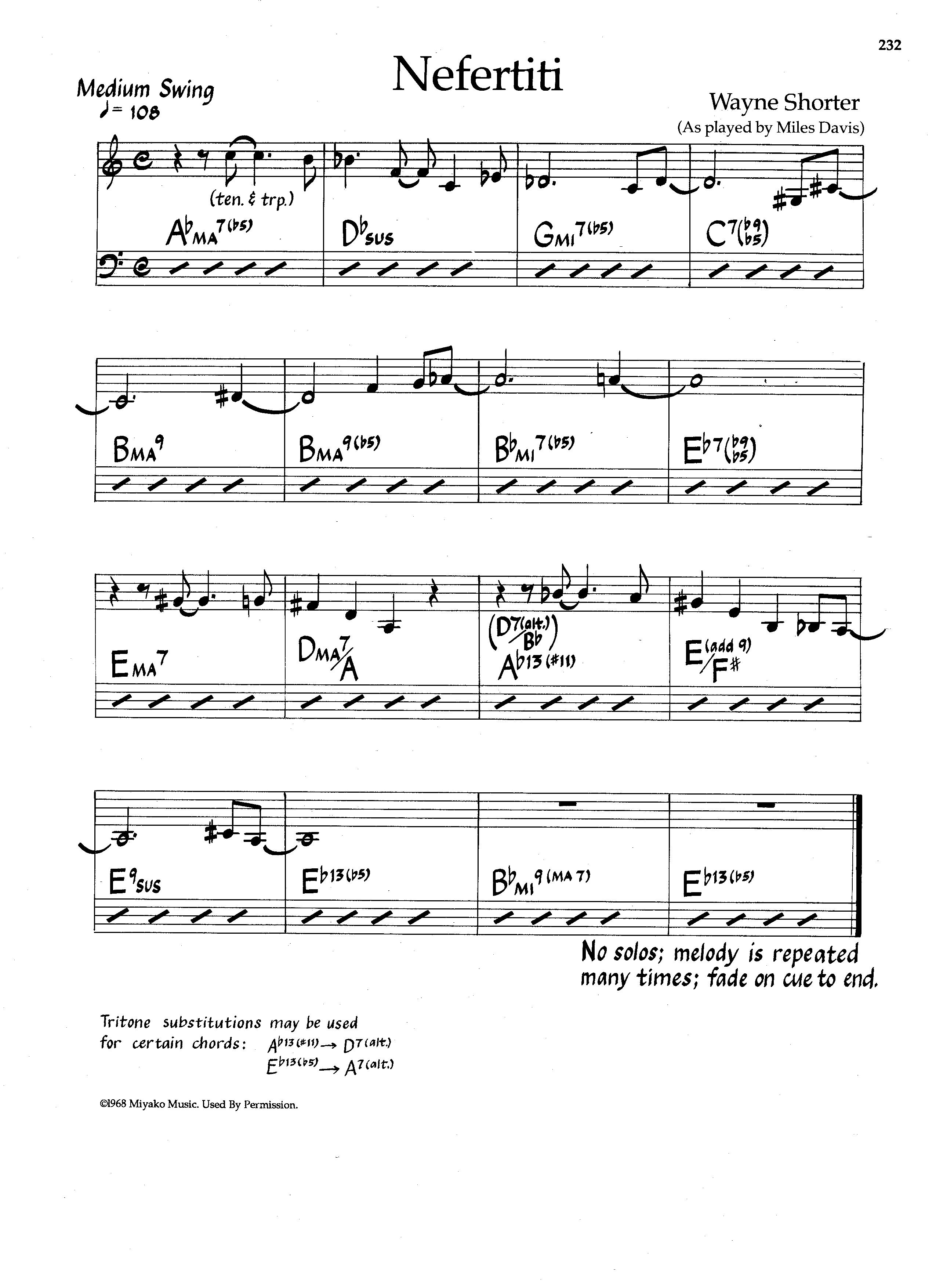 Nefertiti — Miles Davis Nefertiti — Miles Davis