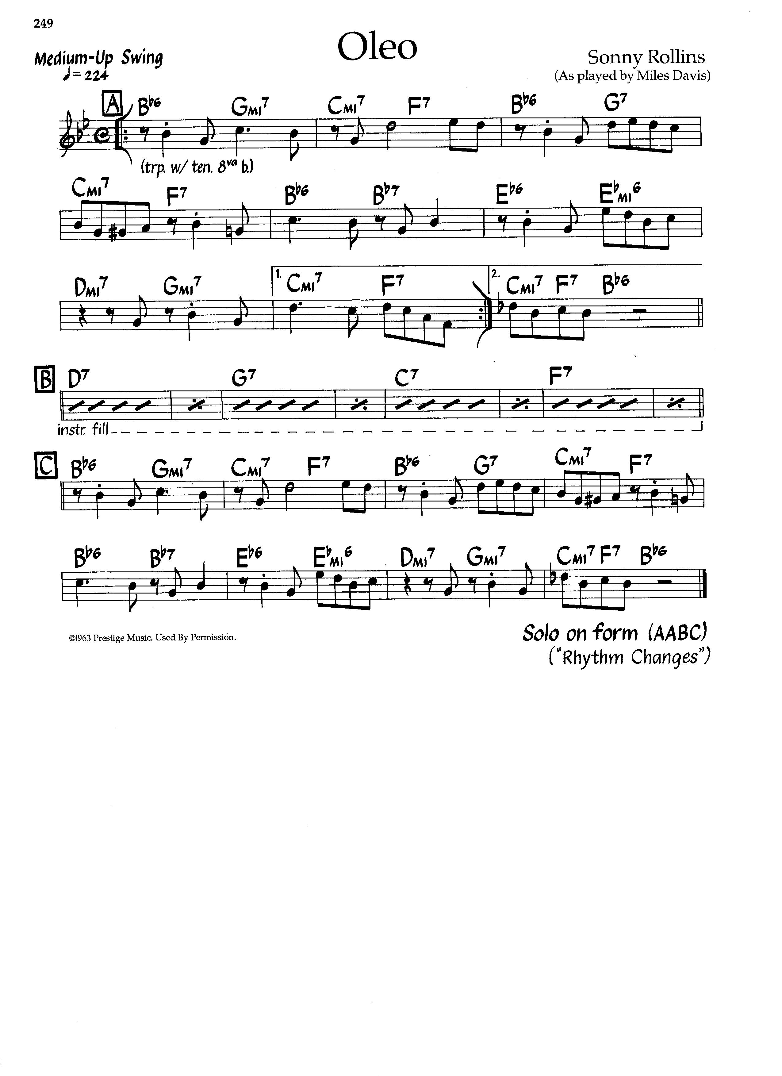 Oleo — Miles Davis Oleo — Miles Davis