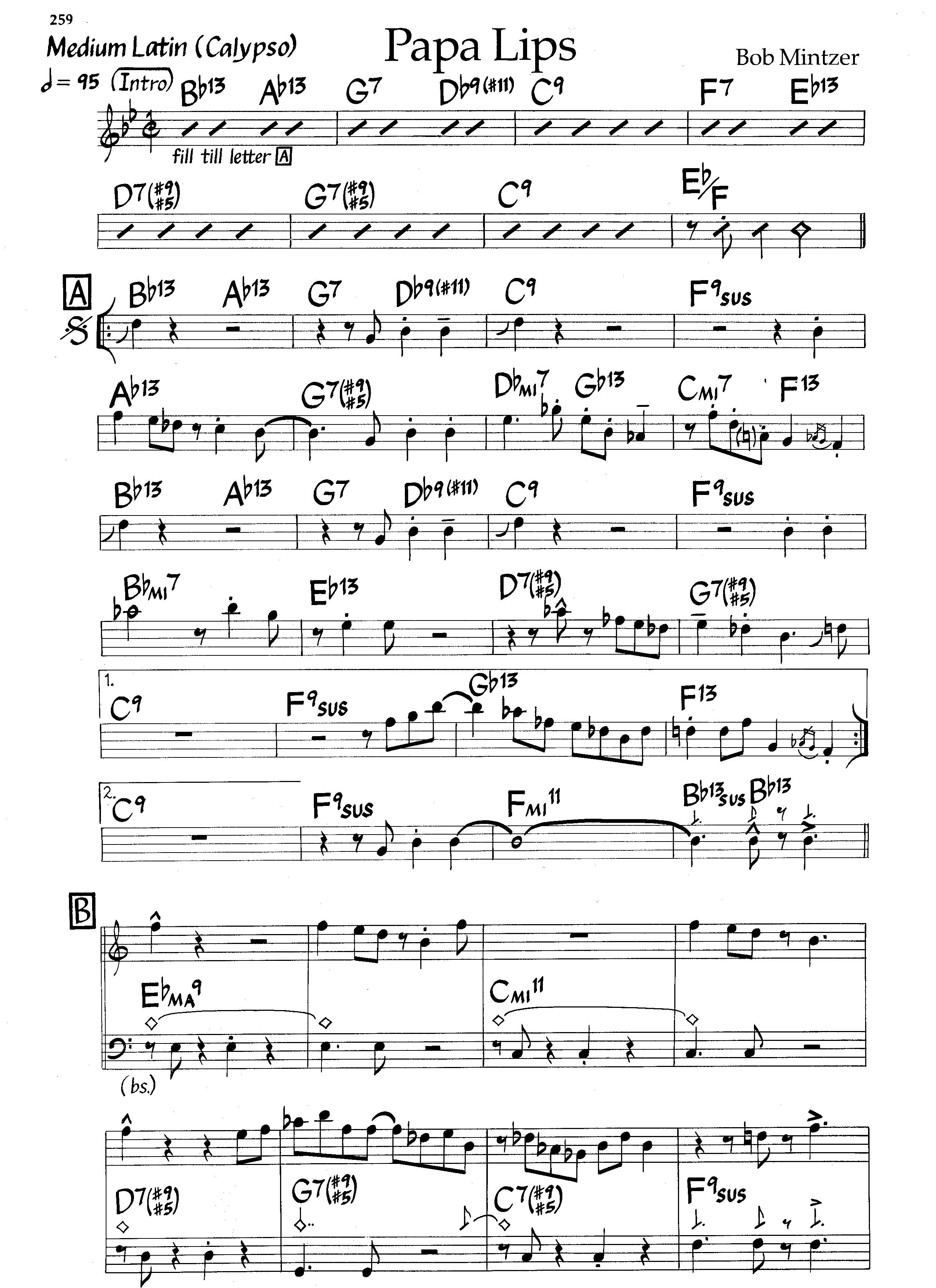 Papa Lips — Bob Mintzer Papa Lips — Bob Mintzer