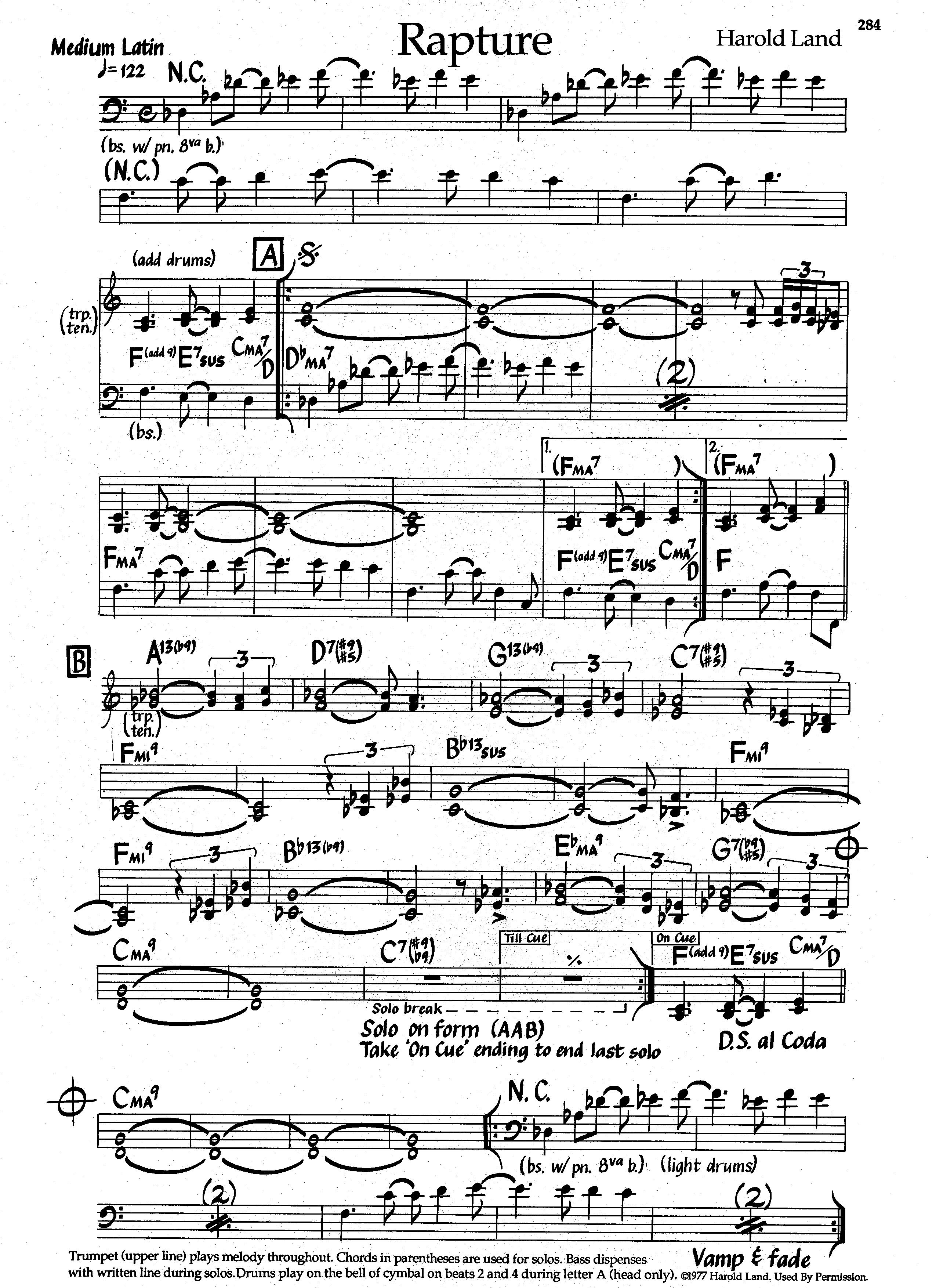 Rapture — Harold Land Rapture — Harold Land