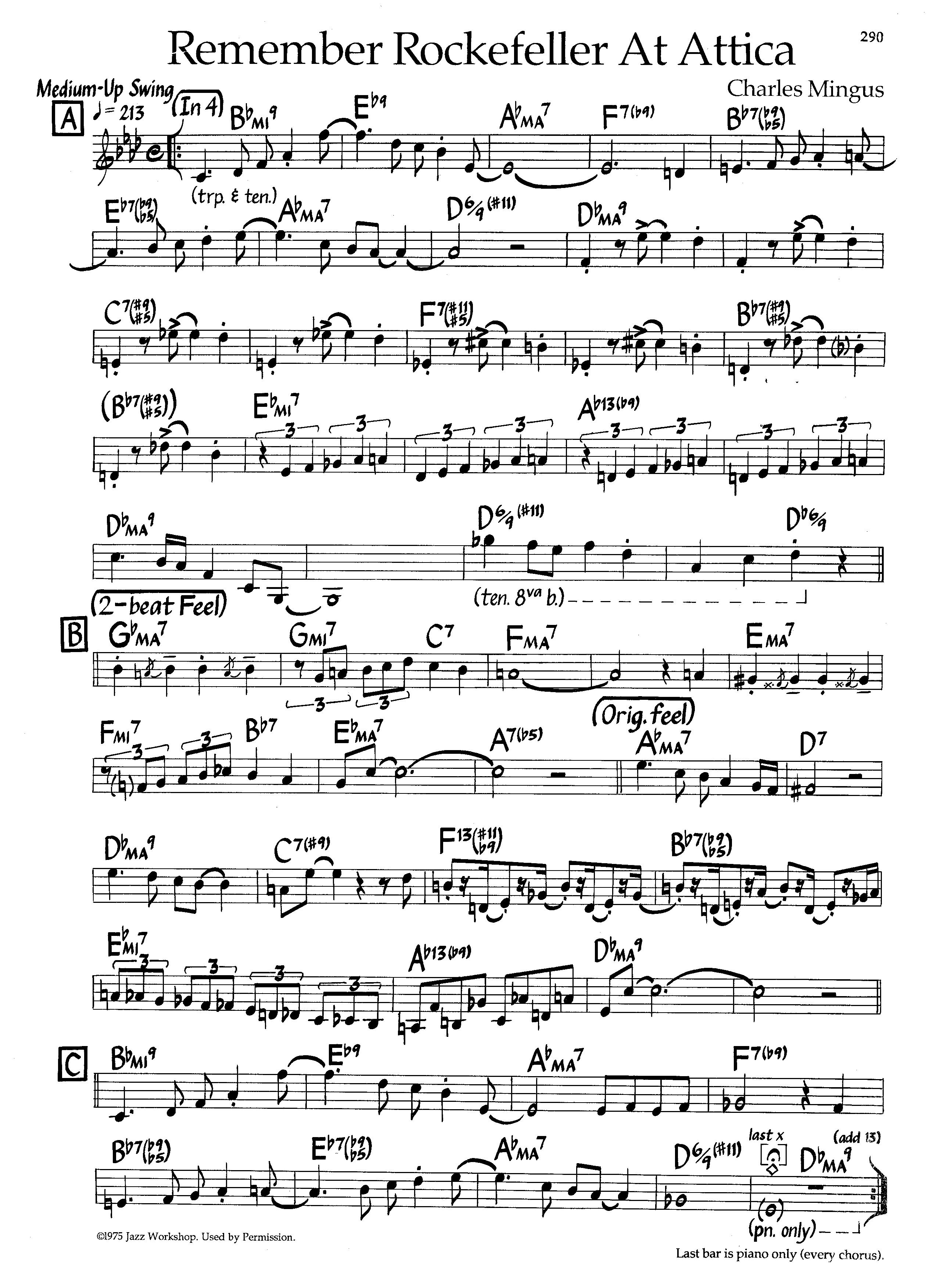 Remember Rockefeller At Attica — Charles Mingus Remember Rockefeller At Attica — Charles Mingus