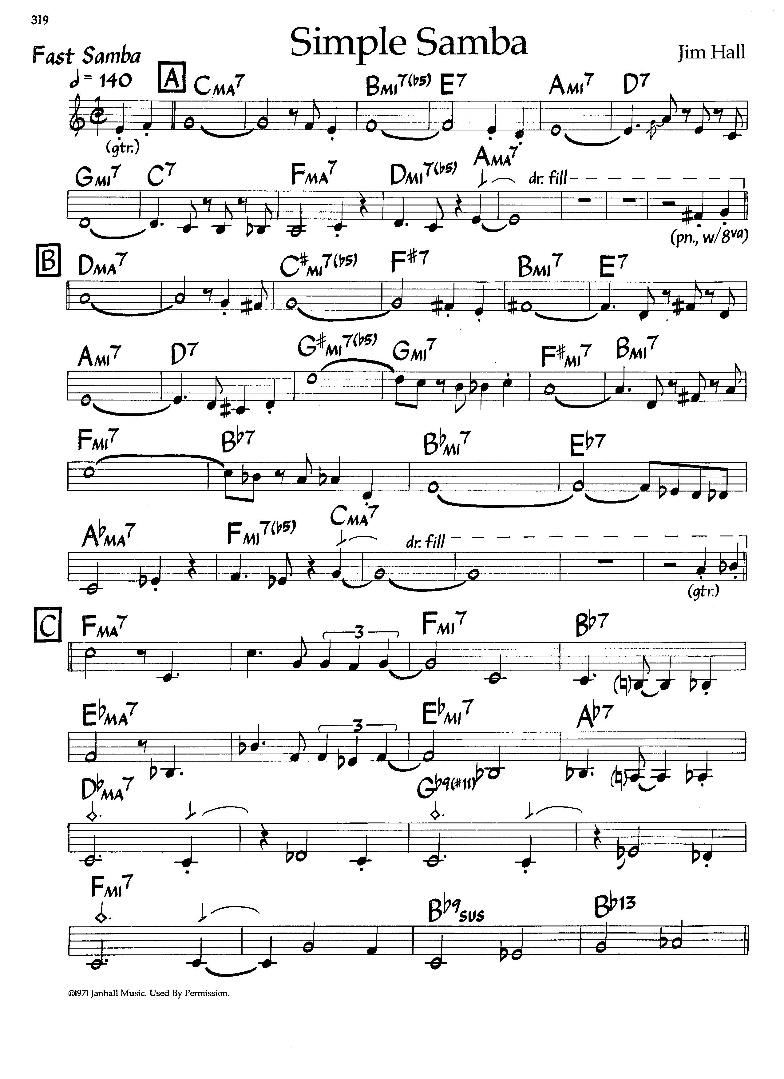 Simple Samba — Jim Hall Simple Samba — Jim Hall