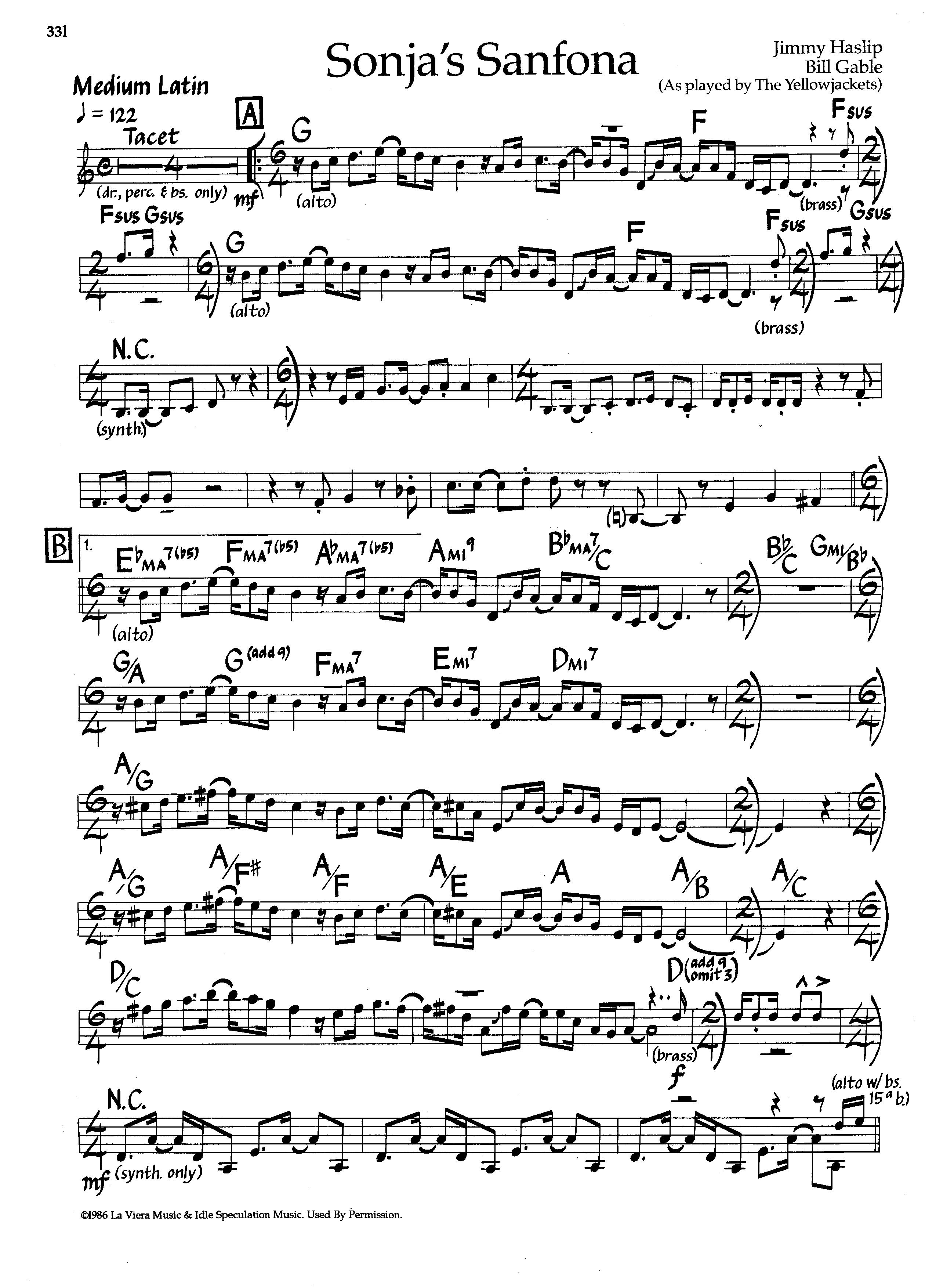Sonja's Sanfona — The Yellowjackets Sonja's Sanfona — The Yellowjackets