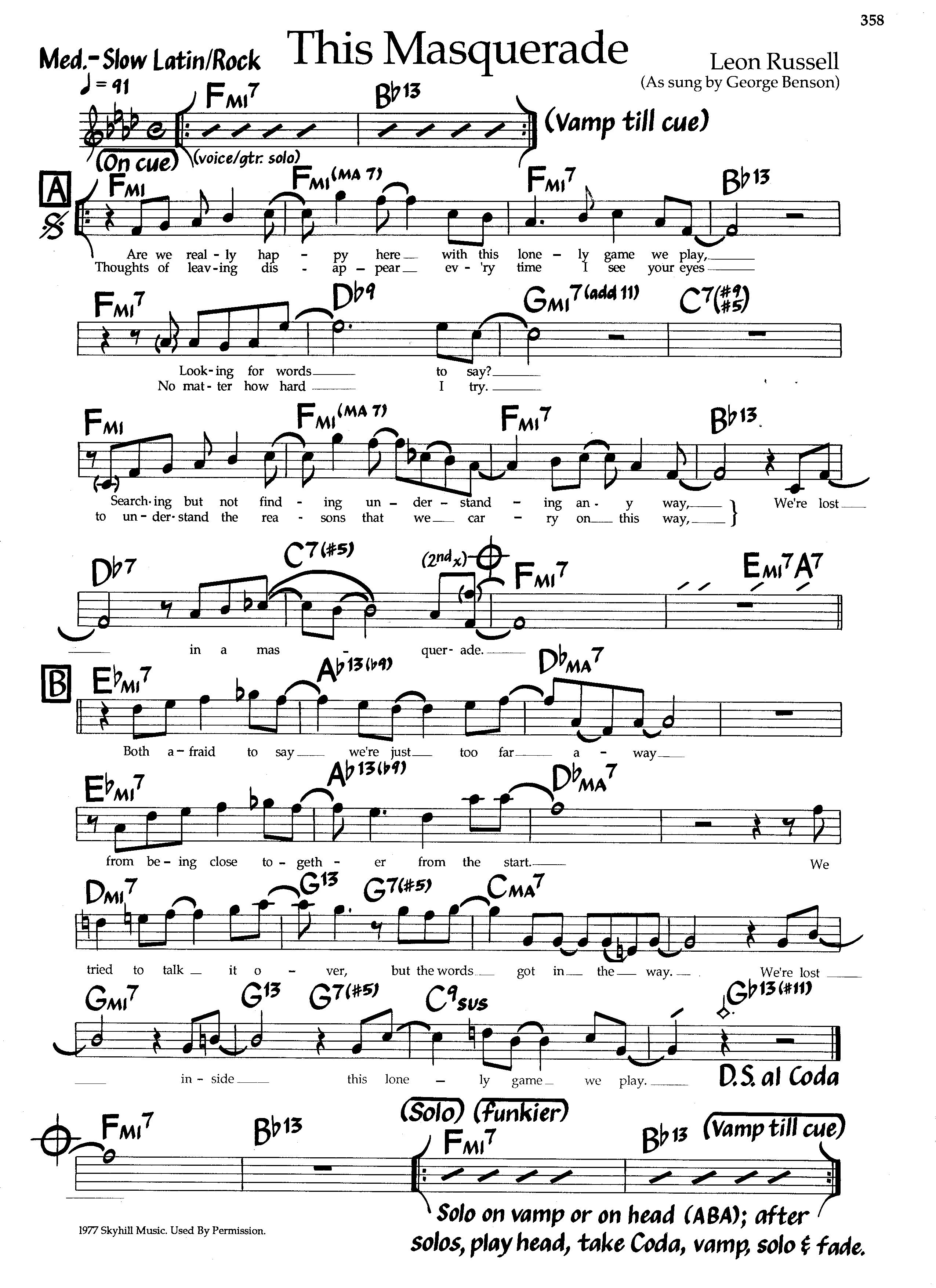 This Masquerade — George Benson This Masquerade — George Benson
