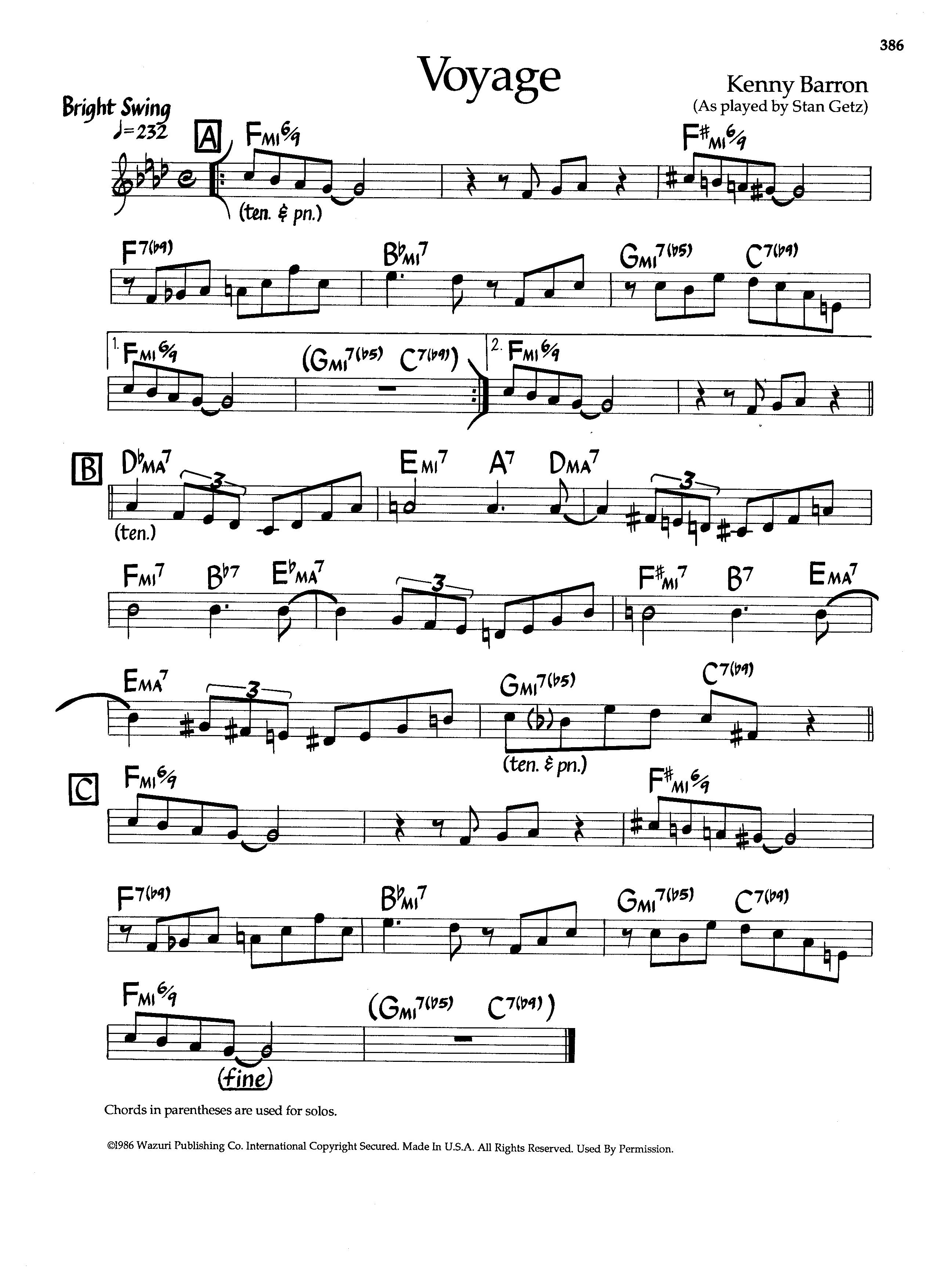 Voyage — Stan Getz Voyage — Stan Getz