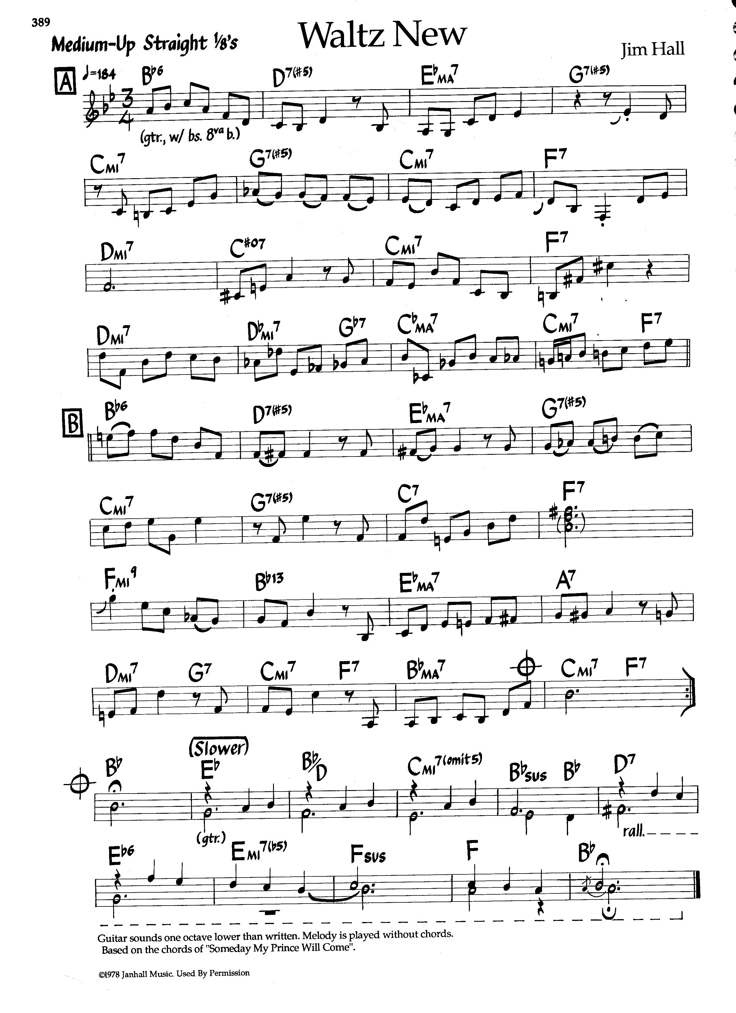 Waltz New — Jim Hall