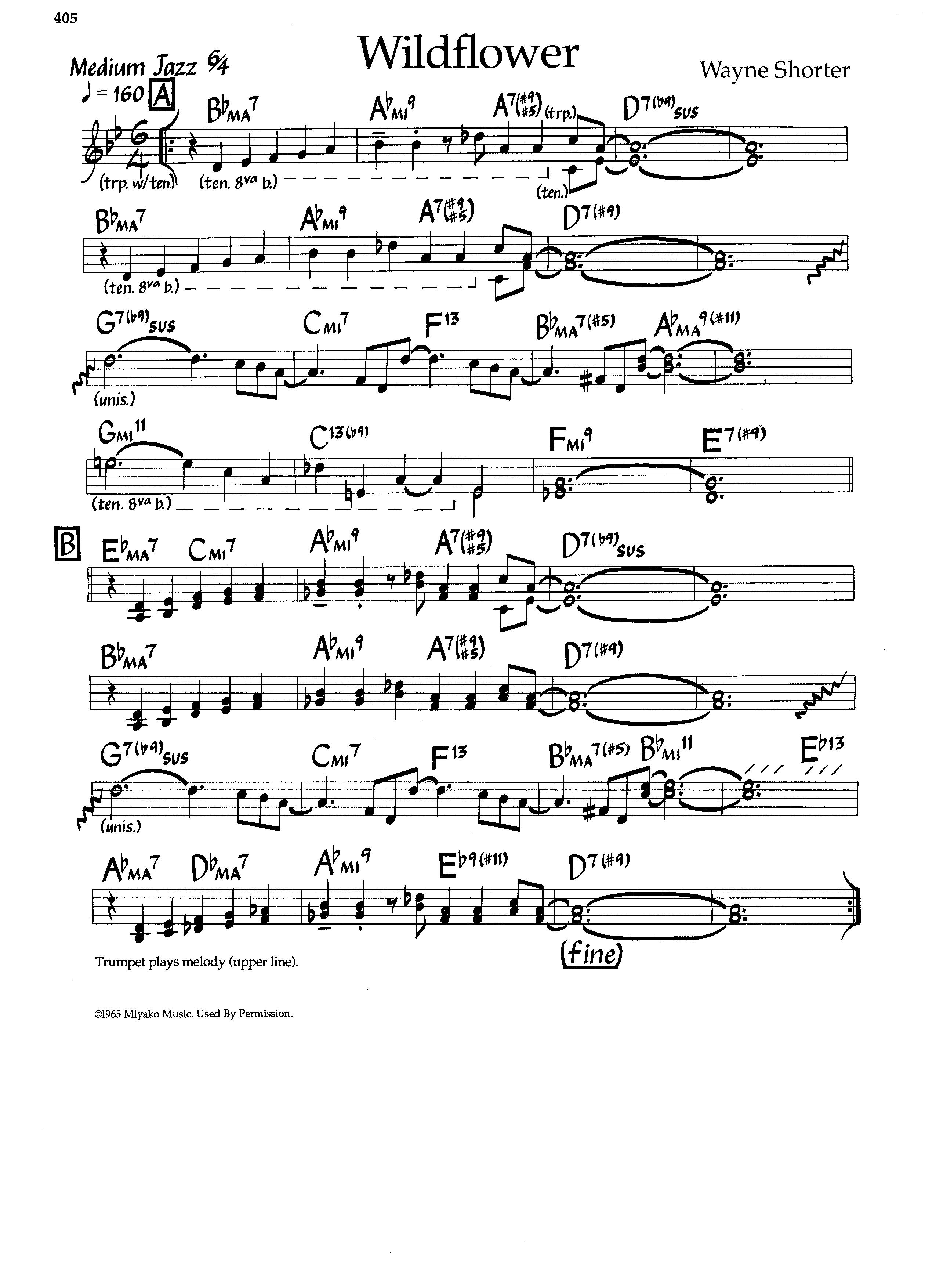Wildflower — Wayne Shorter Wildflower — Wayne Shorter