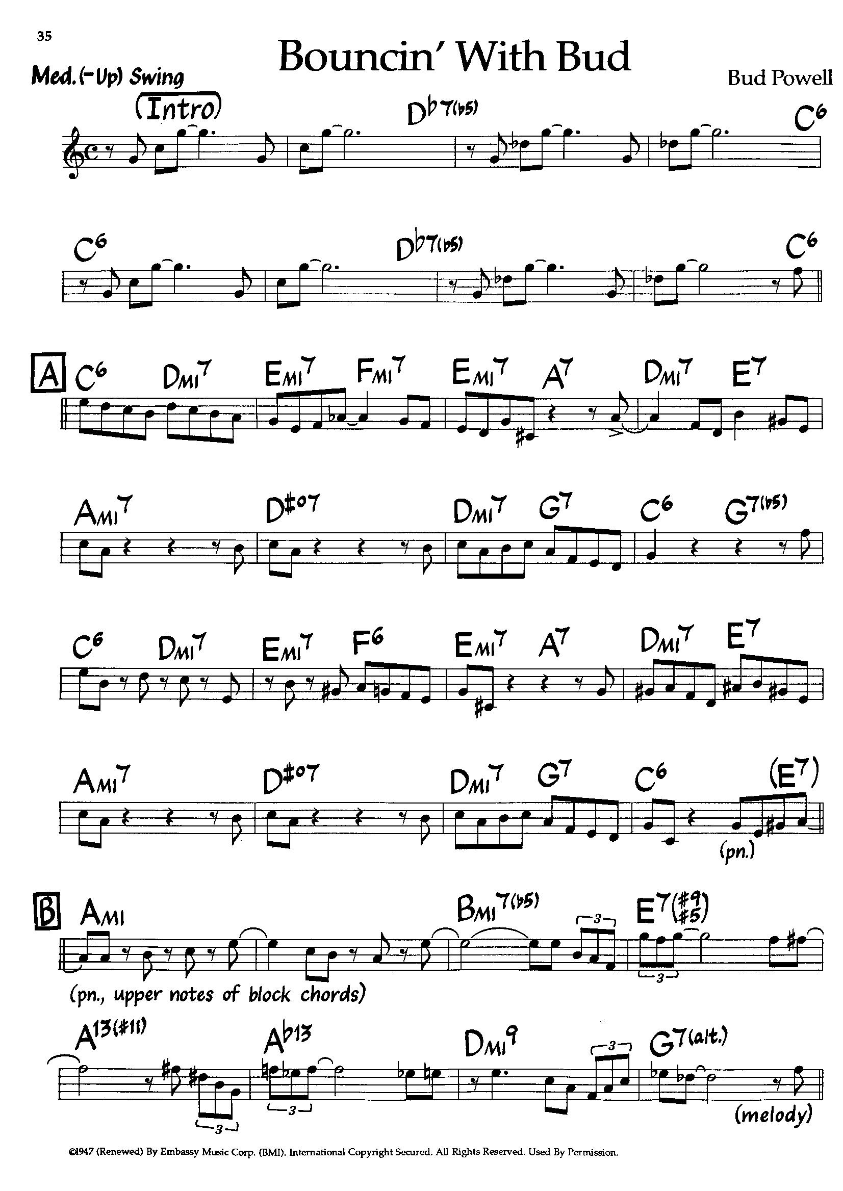 Bouncin’ With Bud — Bud Powell Bouncin’ With Bud — Bud Powell