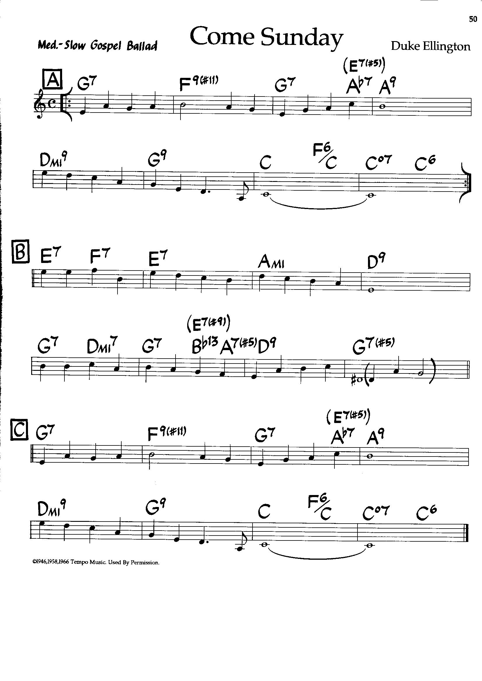 Comesunday — Duke Ellington Comesunday — Duke Ellington