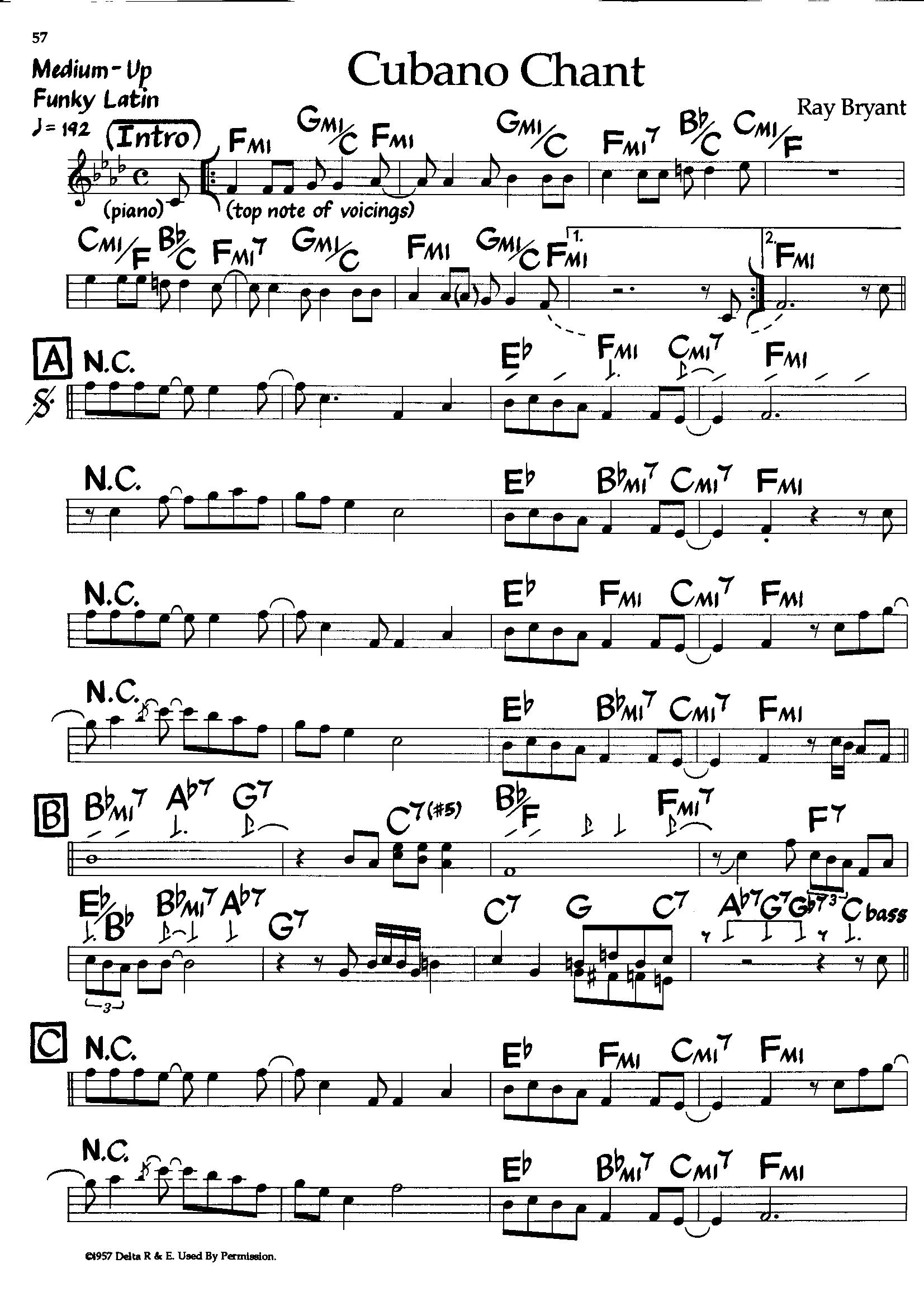 Cubano Chant — Raybryant Cubano Chant — Raybryant