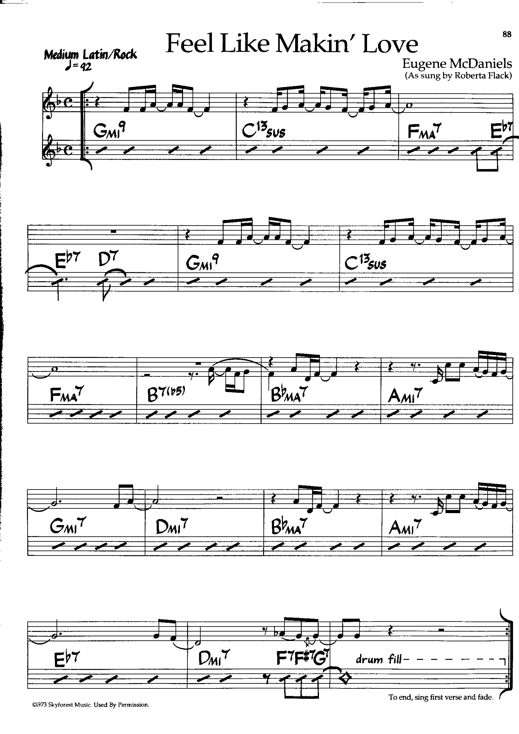 Feel Like Makin’ Love — Roberta Flack Feel Like Makin’ Love — Roberta Flack