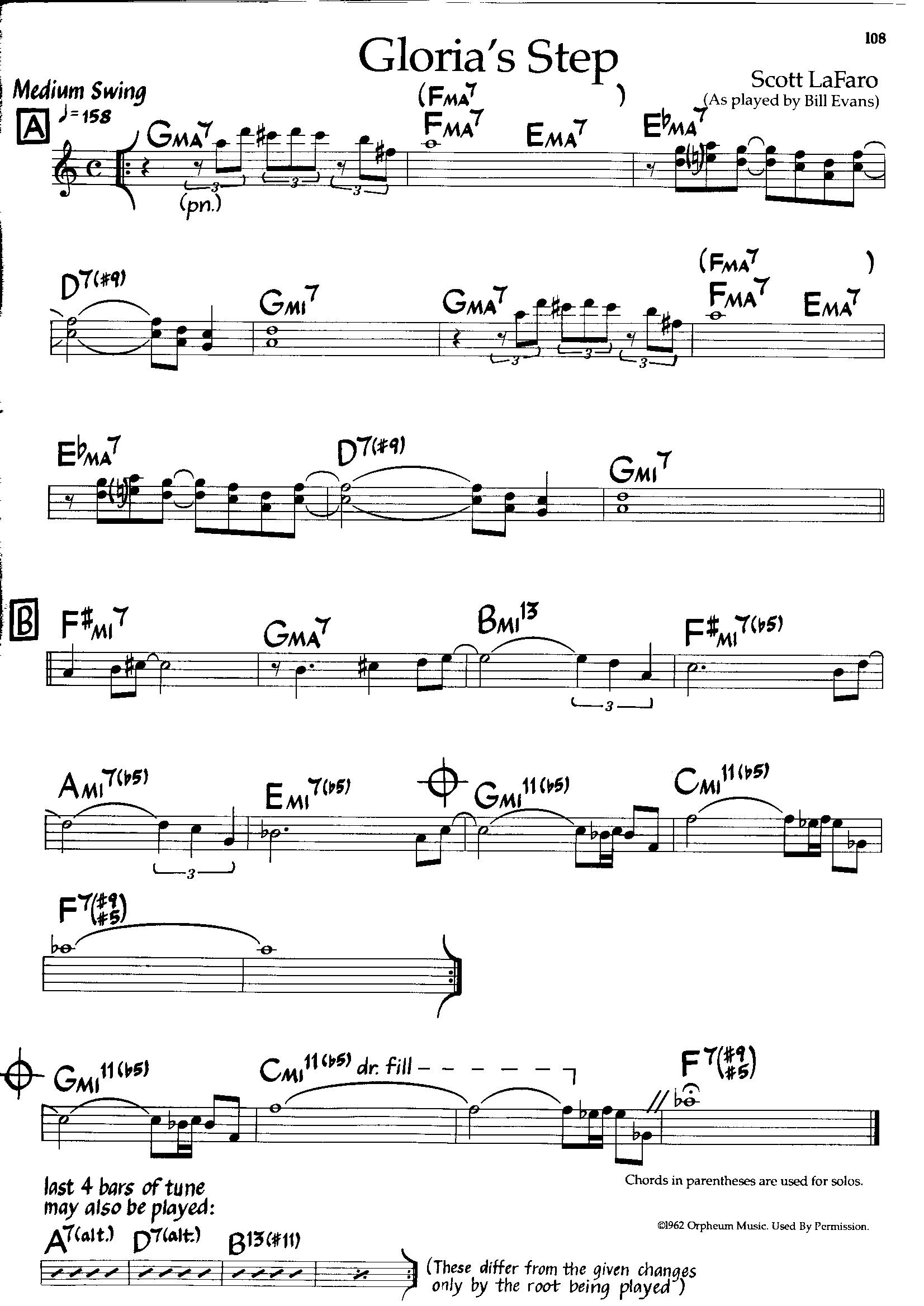 Gloria’s Step — Bill Evans Gloria’s Step — Bill Evans