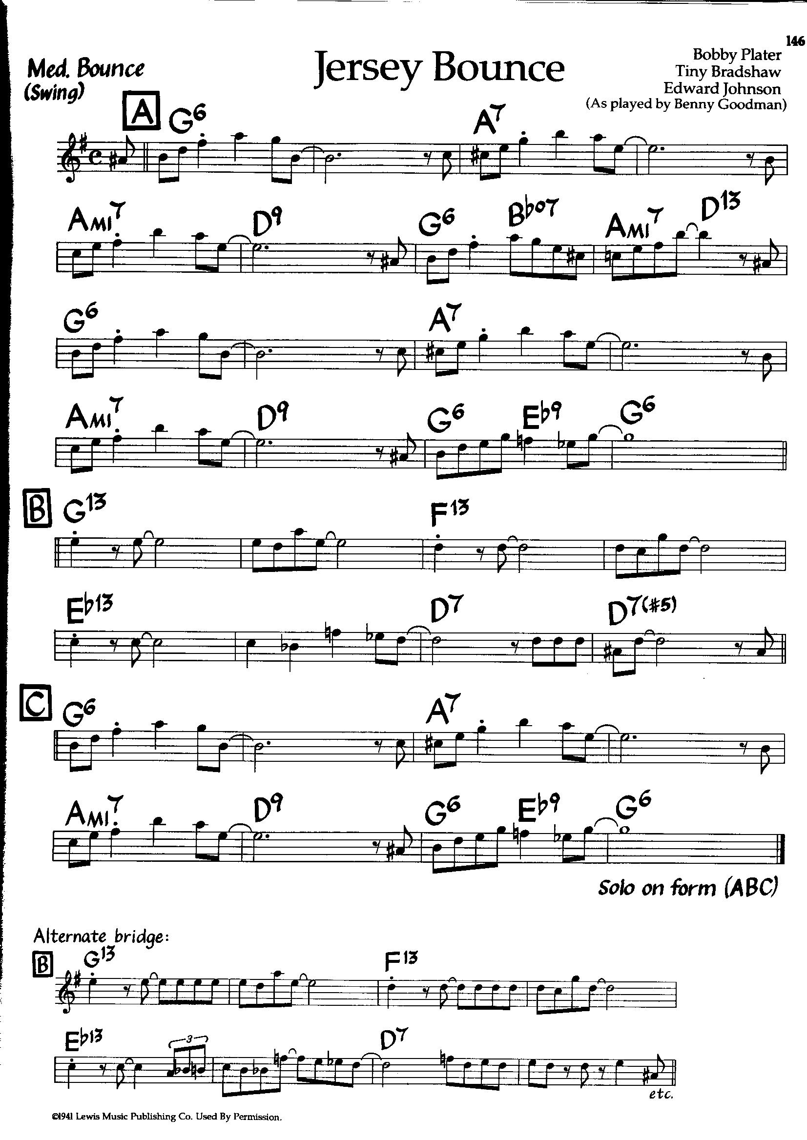 Jersey Bounce — Benny Goodman Jersey Bounce — Benny Goodman