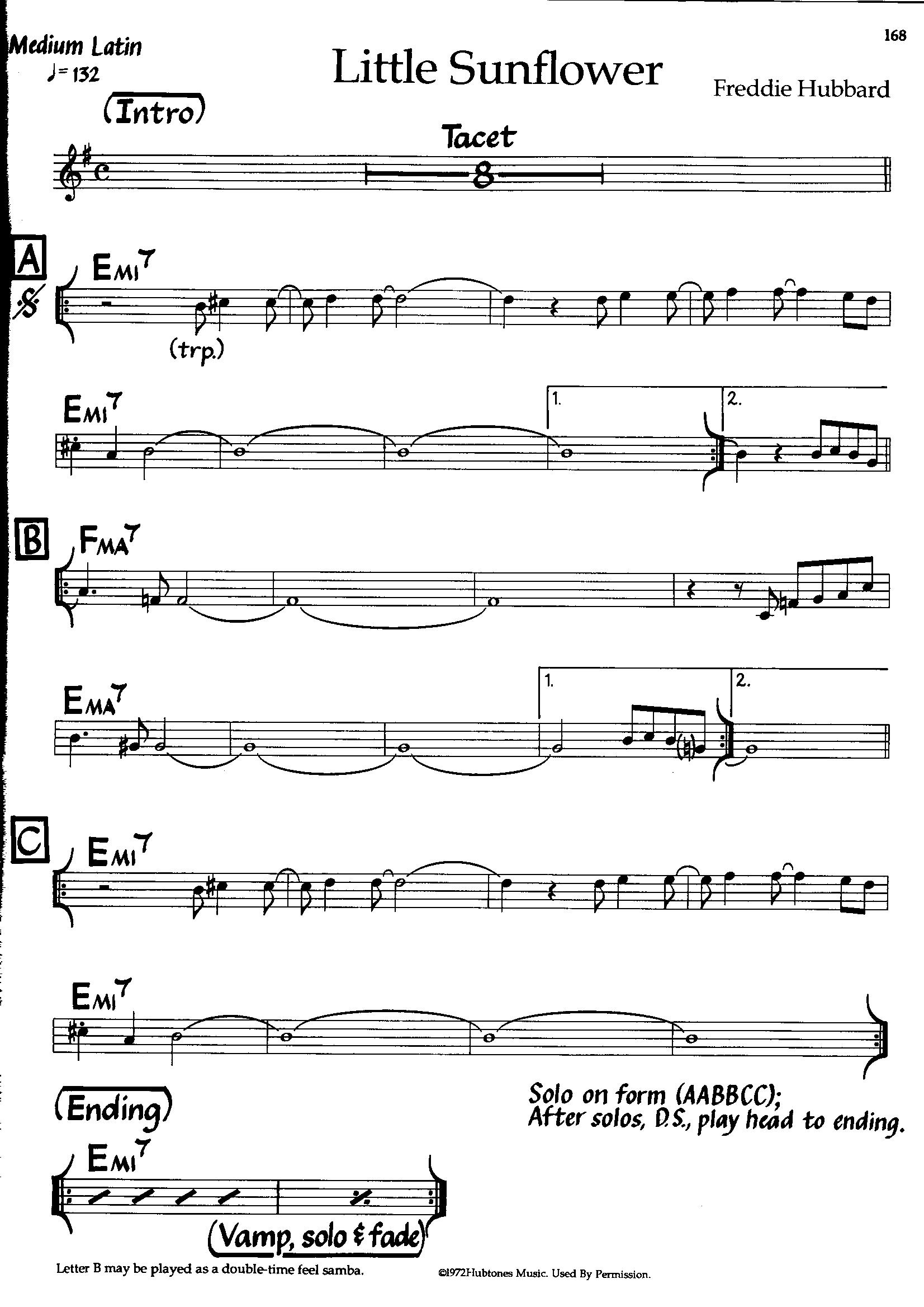 Little Sunflower — Freddie Hubbard Little Sunflower — Freddie Hubbard