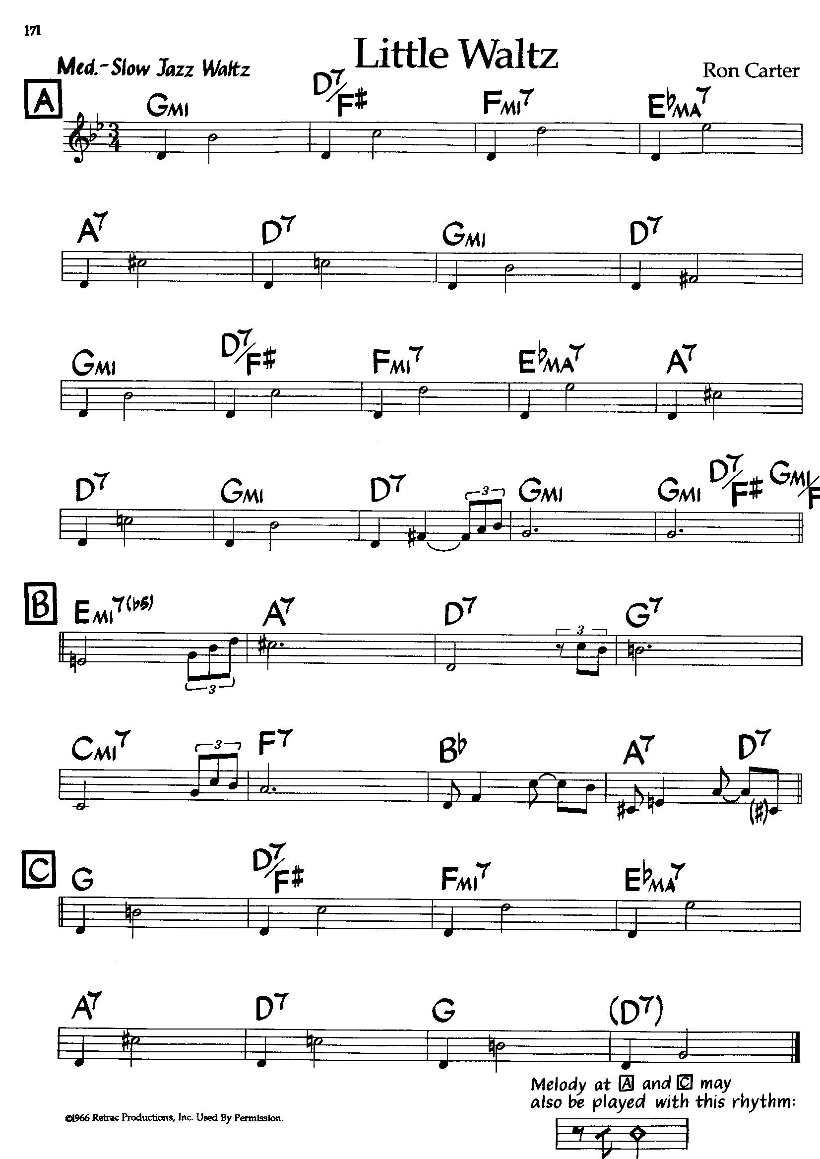 Little Waltz — Ron Carter Little Waltz — Ron Carter