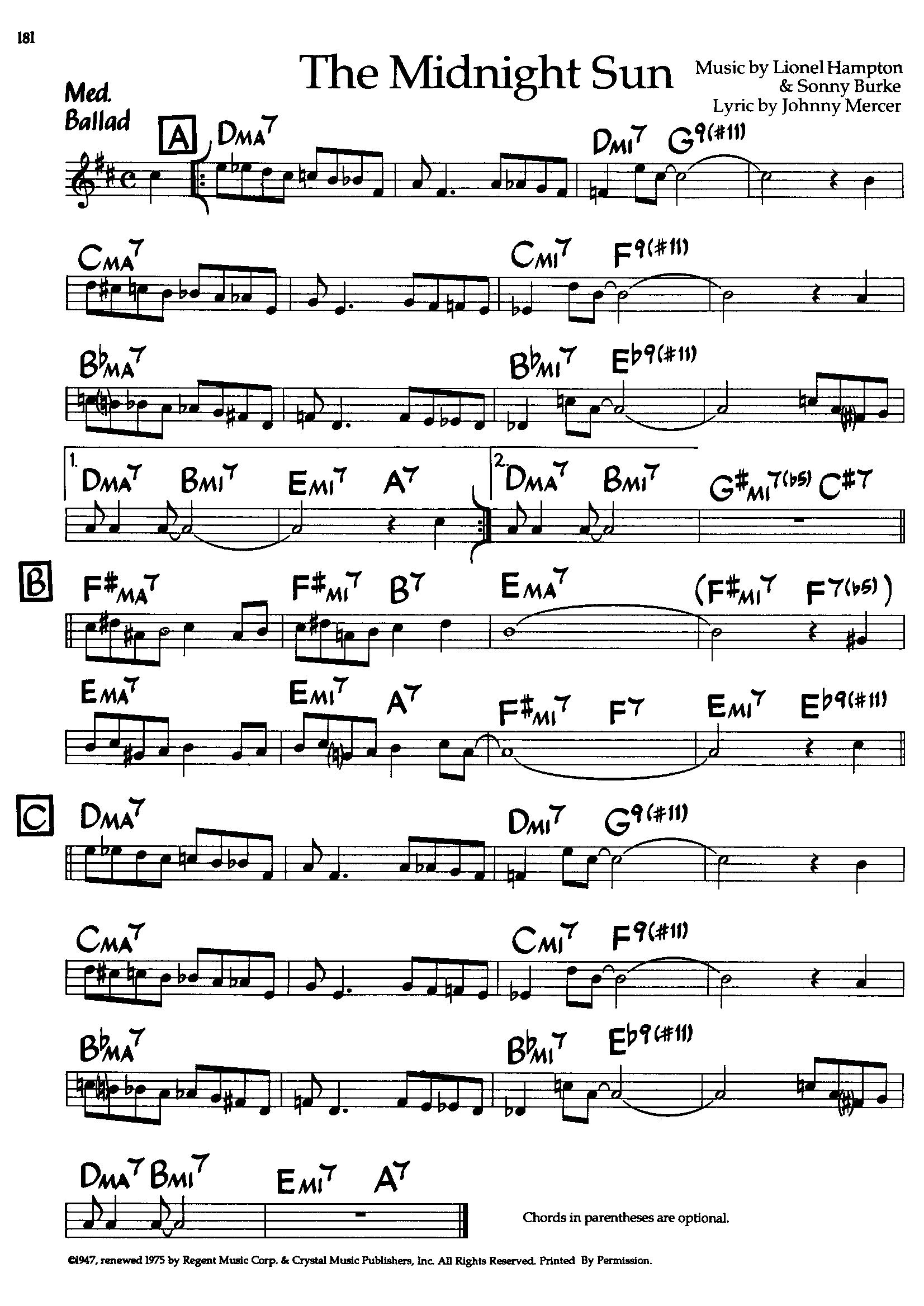 The Midnightsun — Lionel Hampton / Sonny Burke The Midnightsun — Lionel Hampton / Sonny Burke
