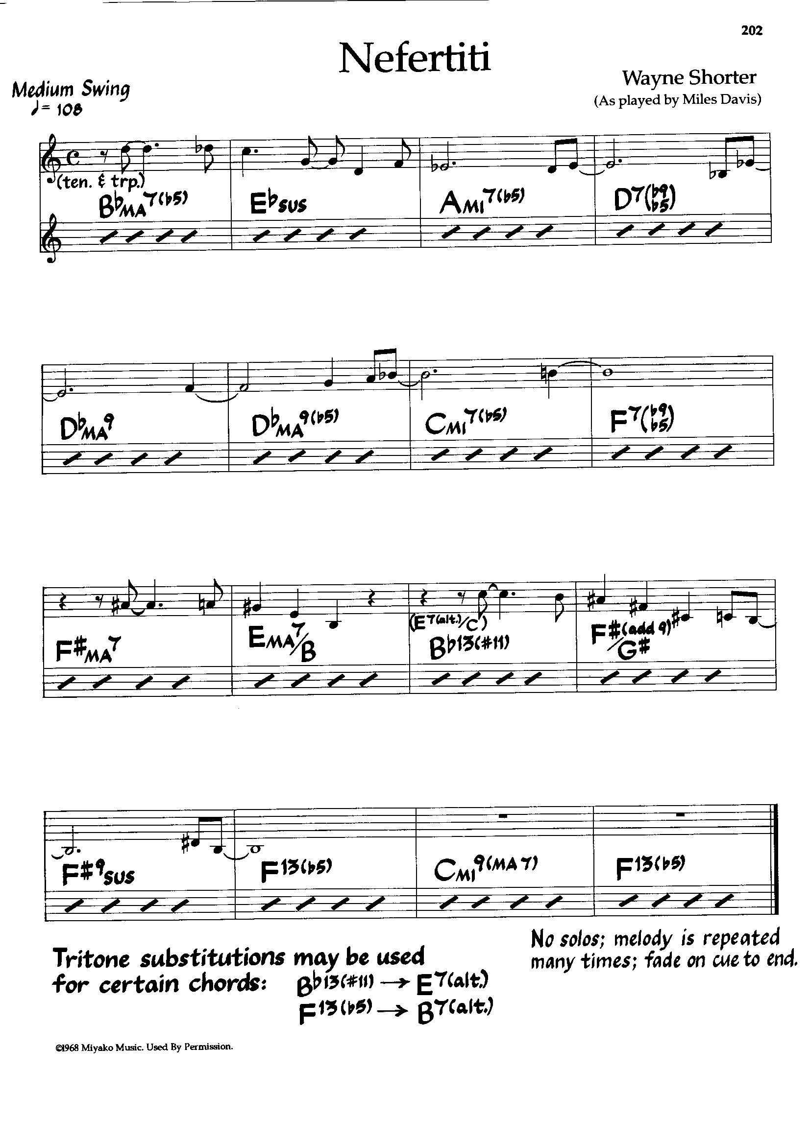 Nefertiti — Miles Davis Nefertiti — Miles Davis