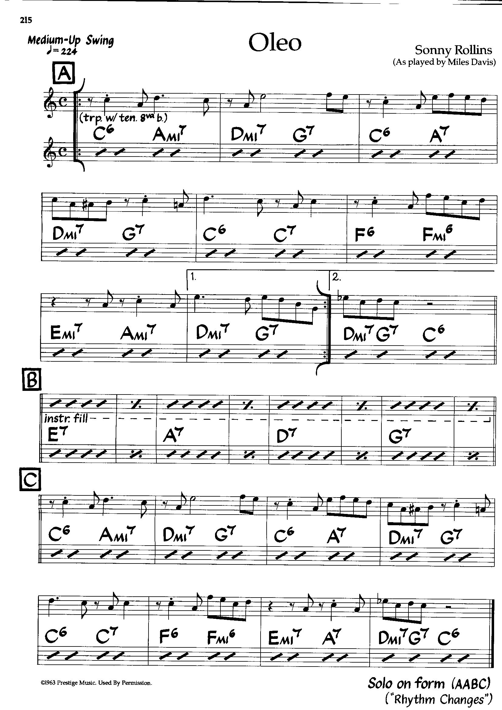 Oleo — Miles Davis Oleo — Miles Davis